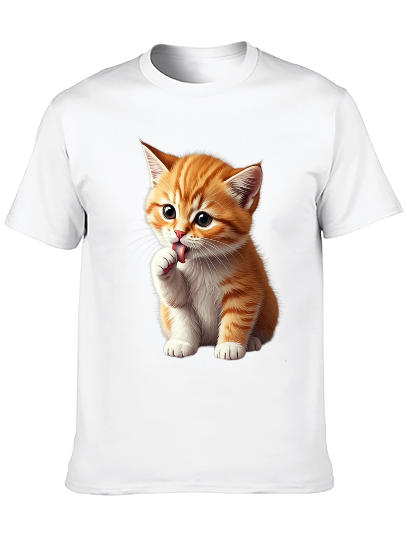 Cute Kitten Graphic Tee - Black Softstyle Shirt