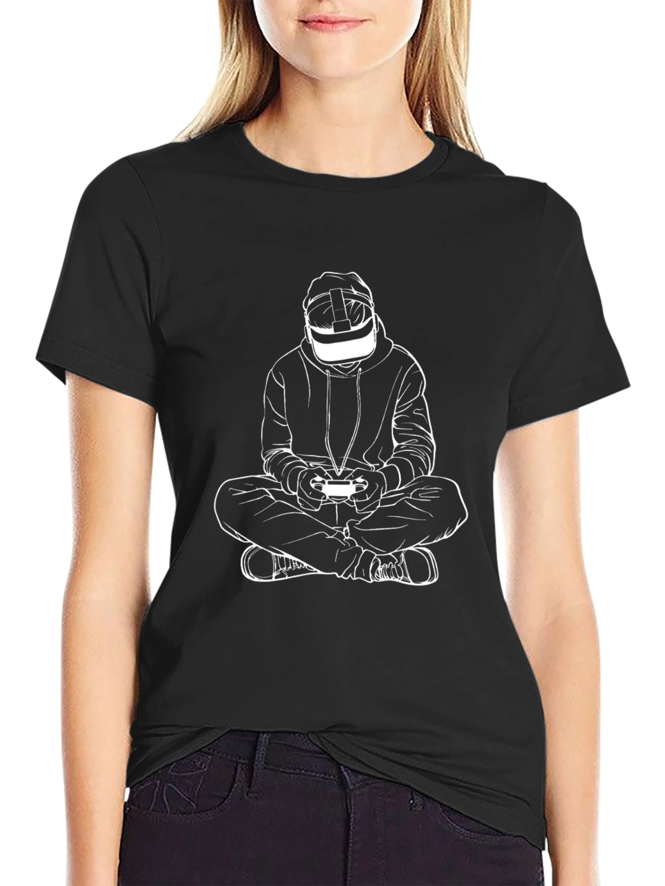 VR Gamer Graphic Tee - Black T-Shirt