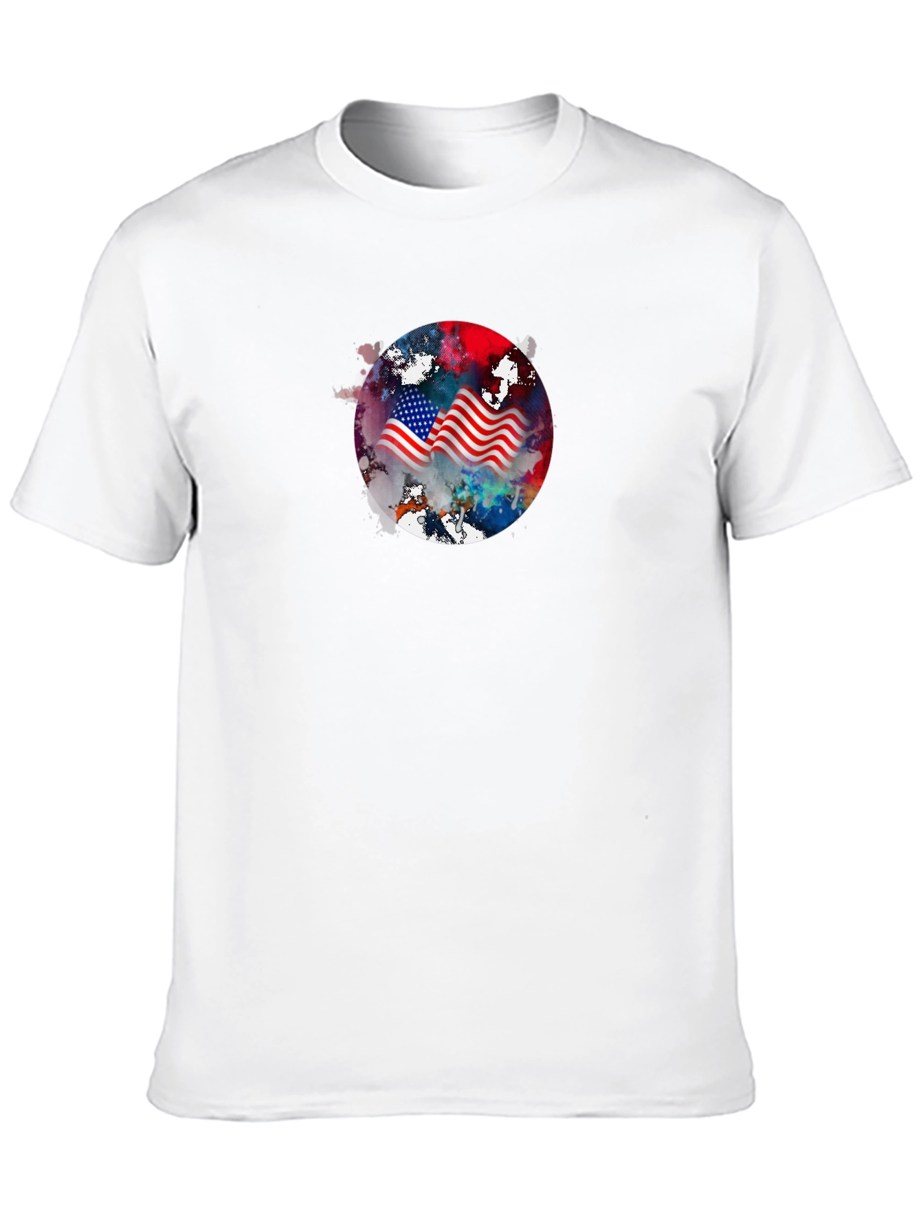 Patriotic American Flag Graphic Tee