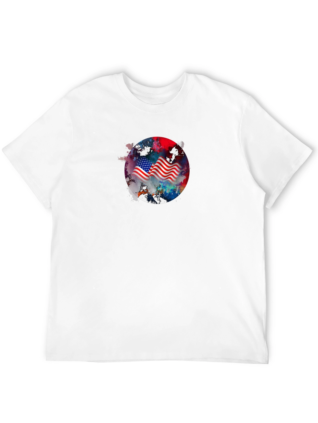 Patriotic American Flag Graphic Tee