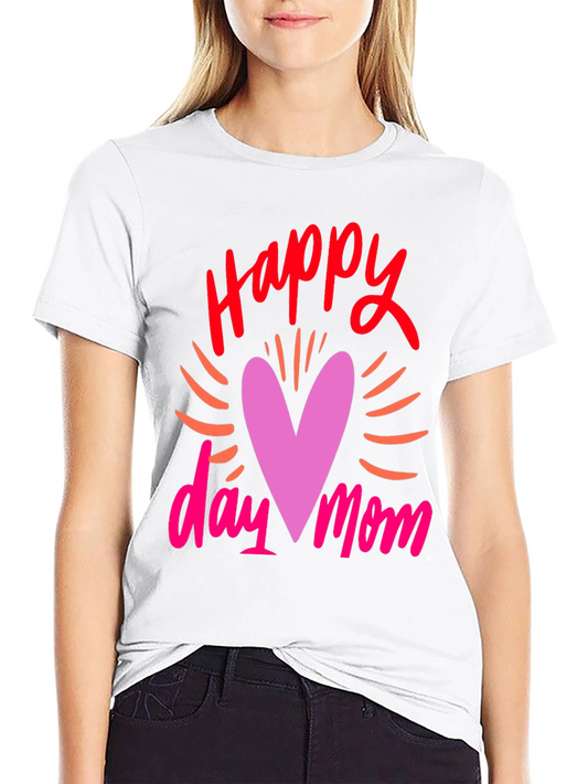 Happy Mothers Day Black Graphic Tee for Men