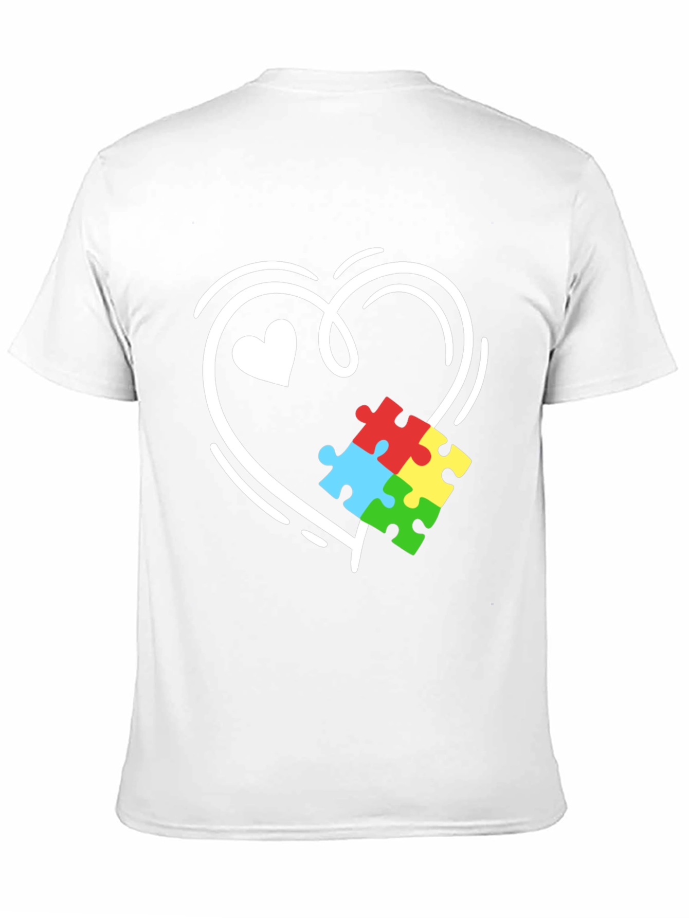 Autism Awareness Heart Puzzle T-Shirt
