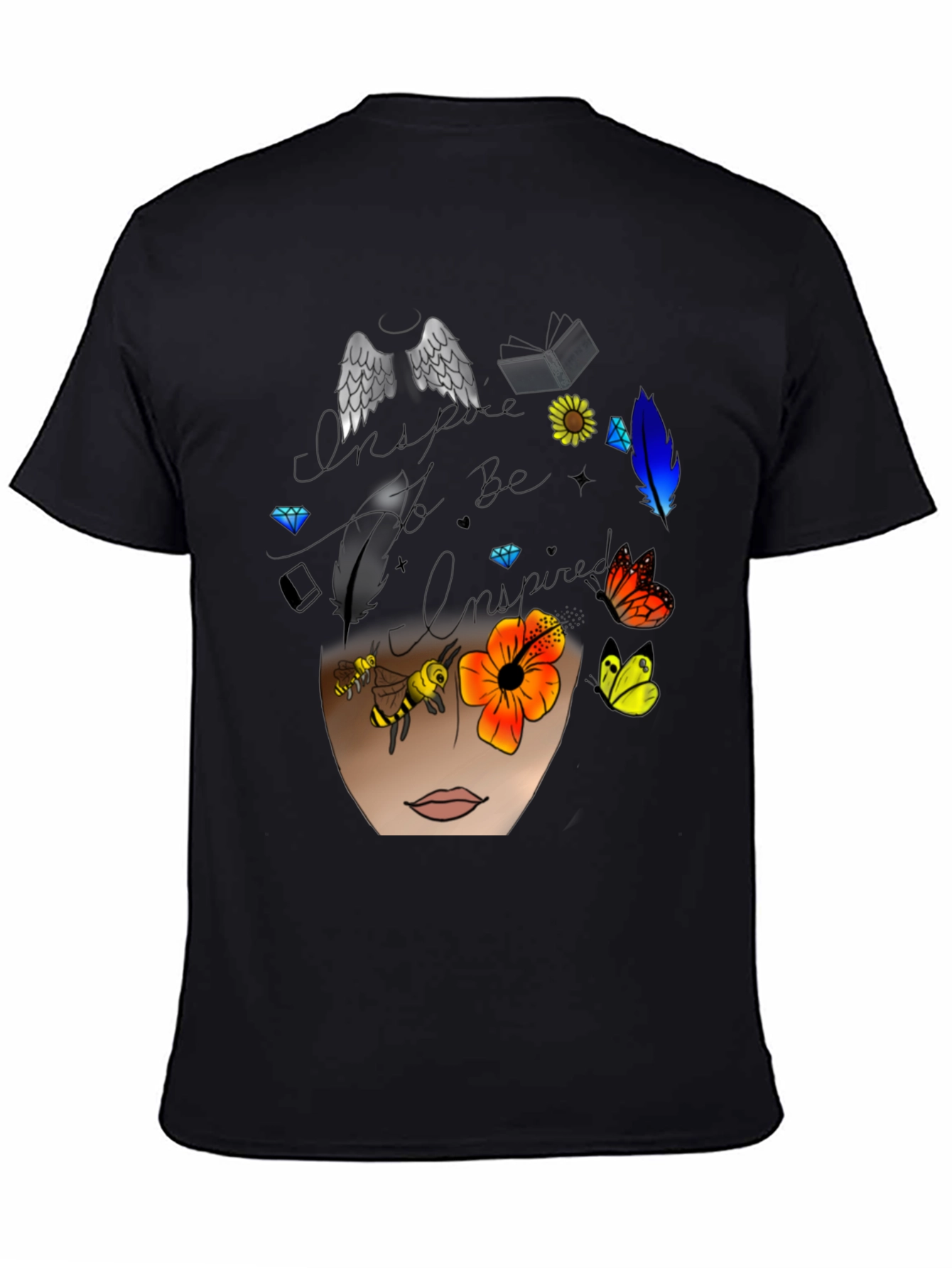 Inspire T-Shirt - Wings Flowers and Inspiration