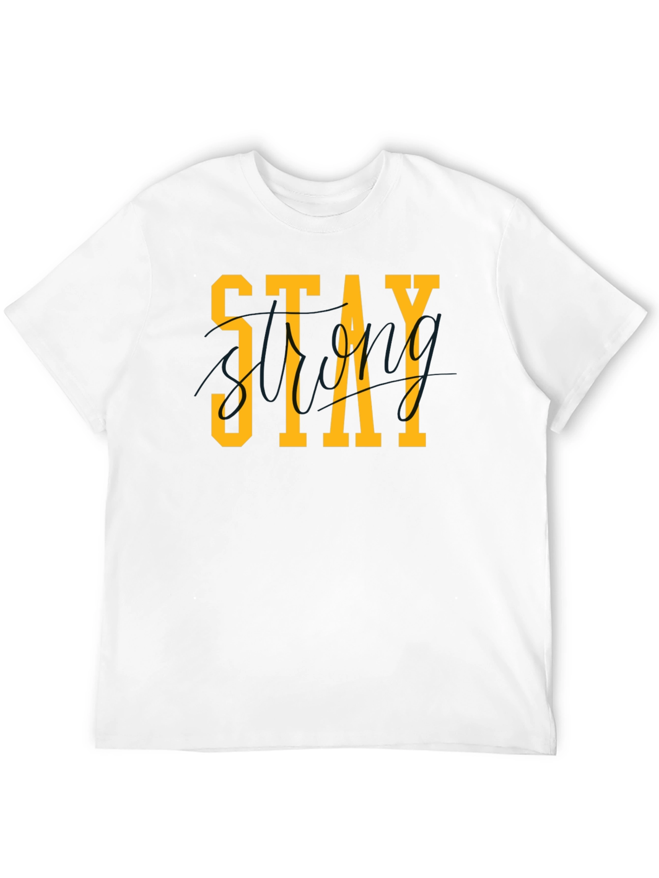 Stay Strong Graphic T-Shirt - Black