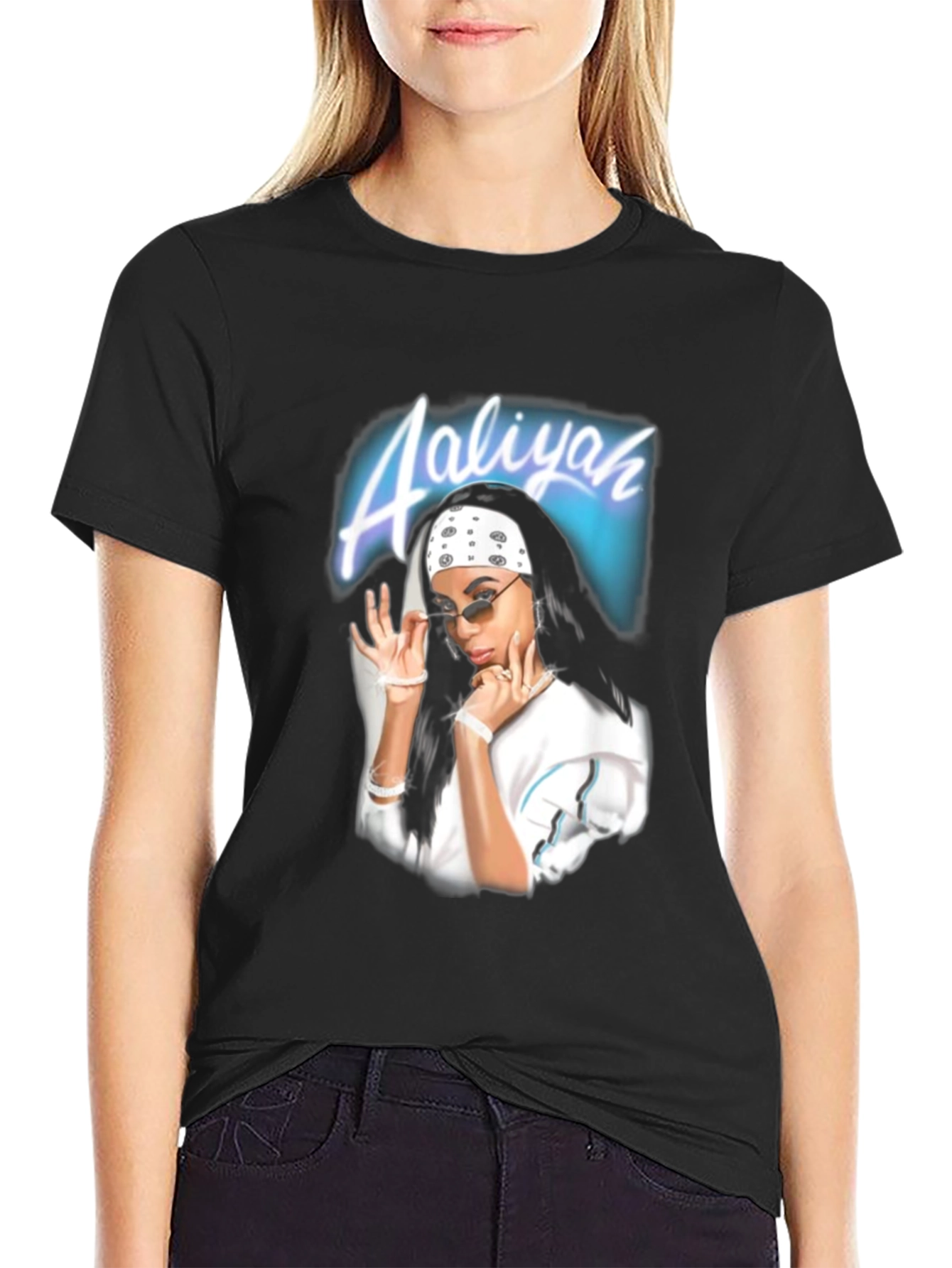 Aaliyah Graphic Print T-Shirt