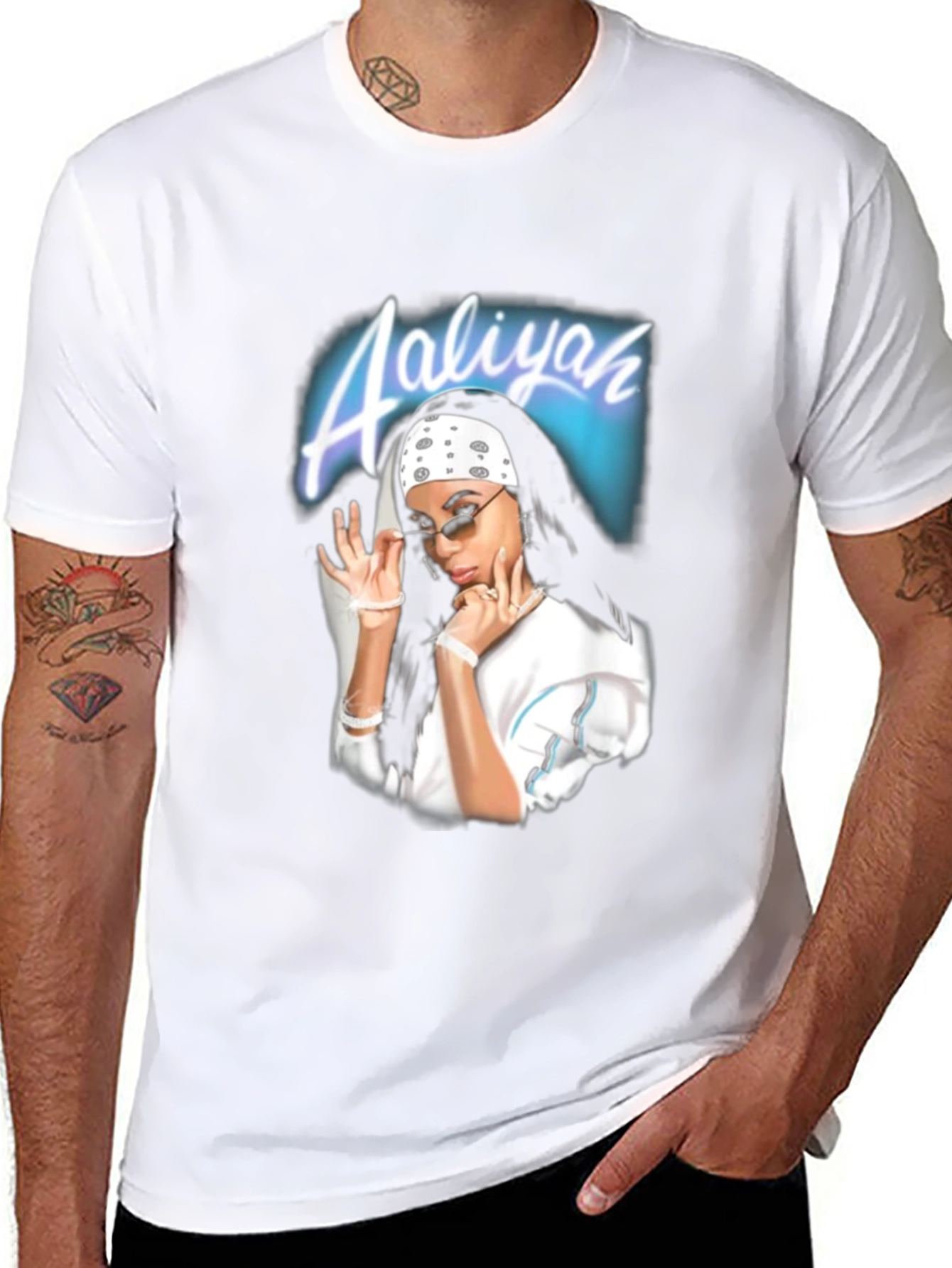 Aaliyah Graphic Print T-Shirt