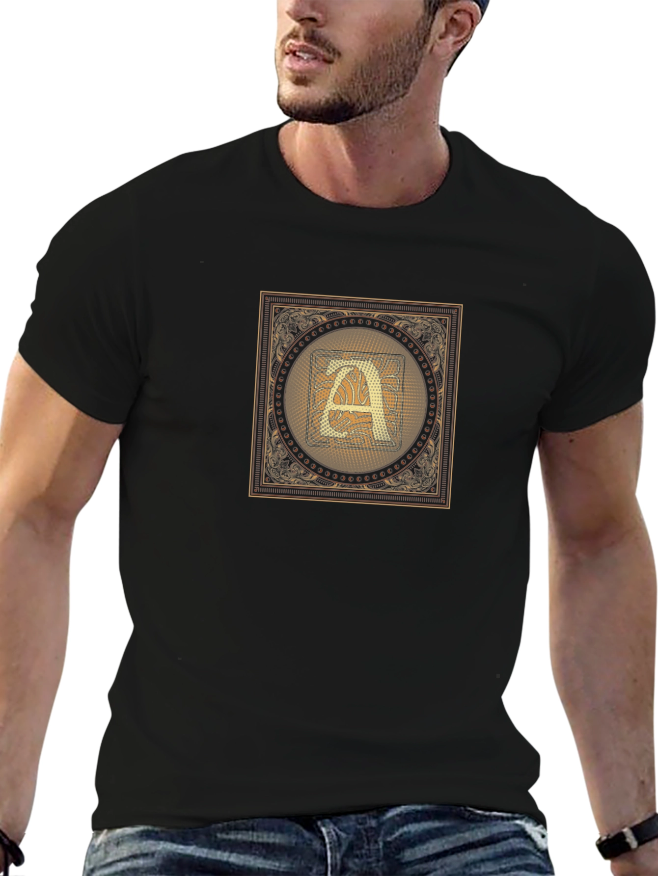Monogram A Graphic Tee - Stylish & Unique