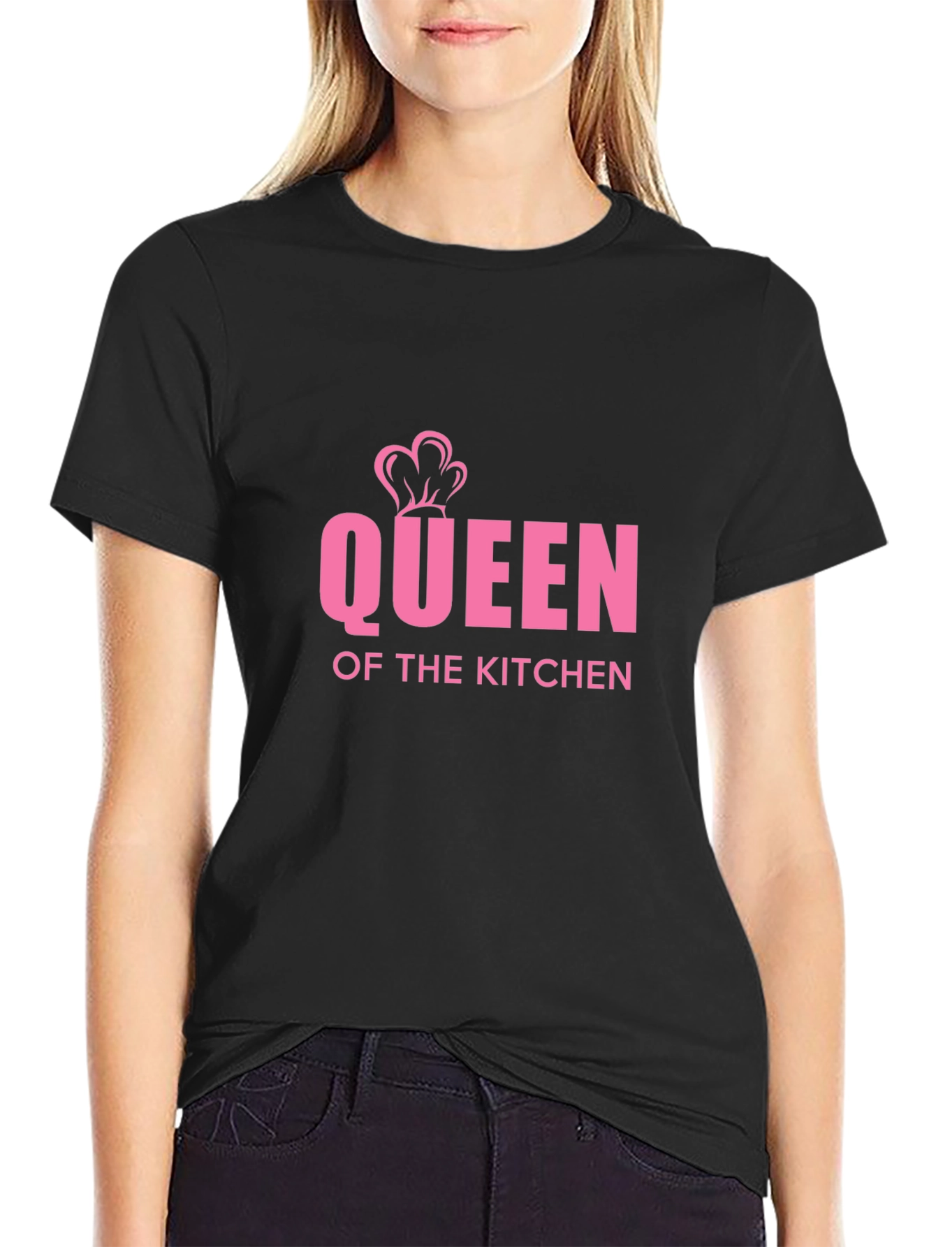 Queen of the Kitchen Graphic T-Shirt - Black