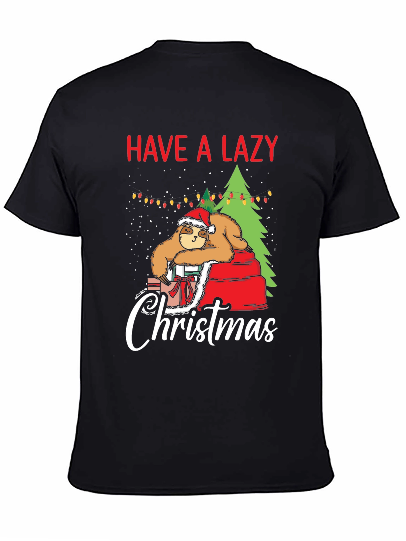 Have a Lazy Christmas Sloth Graphic T-Shirt