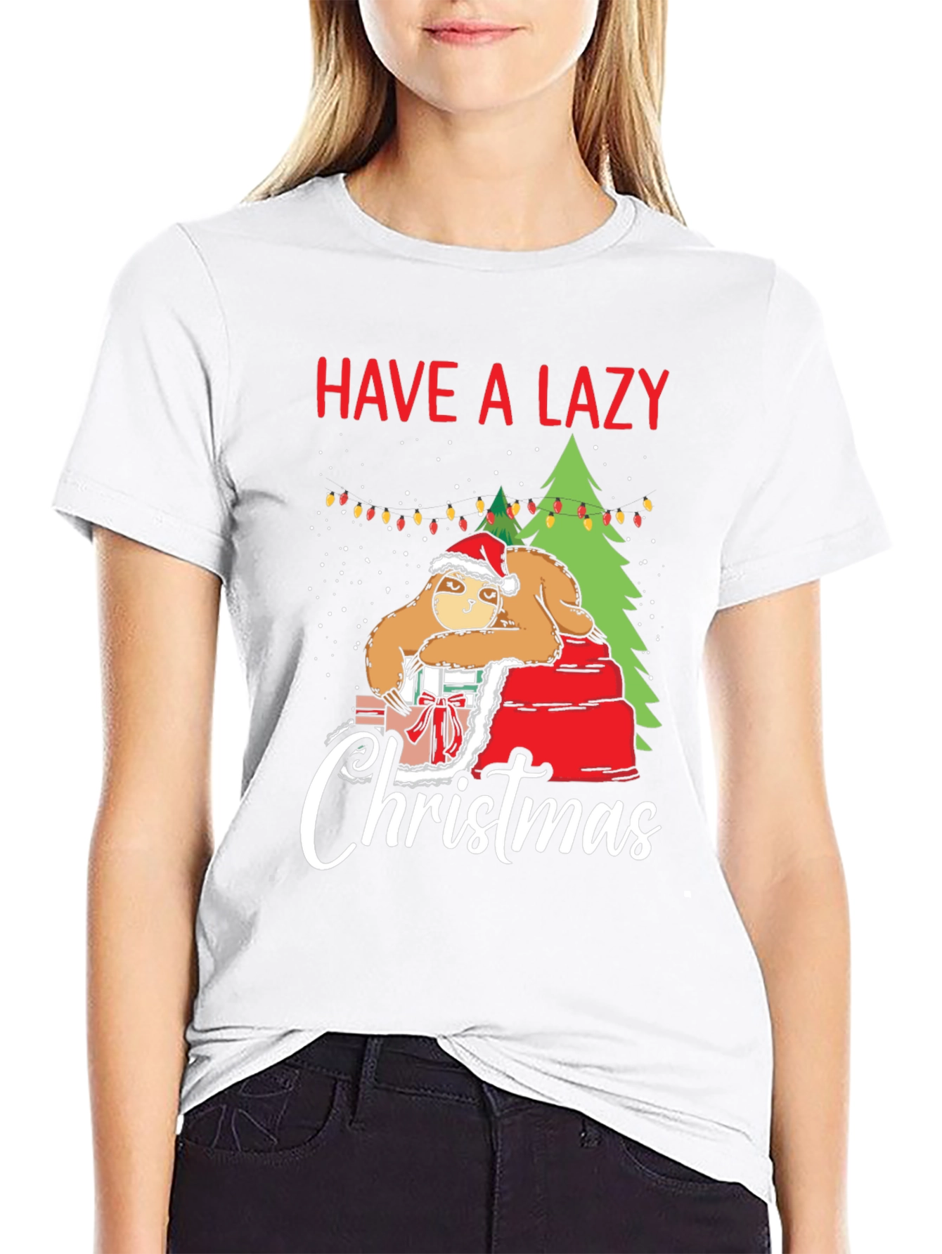 Have a Lazy Christmas Sloth Graphic T-Shirt