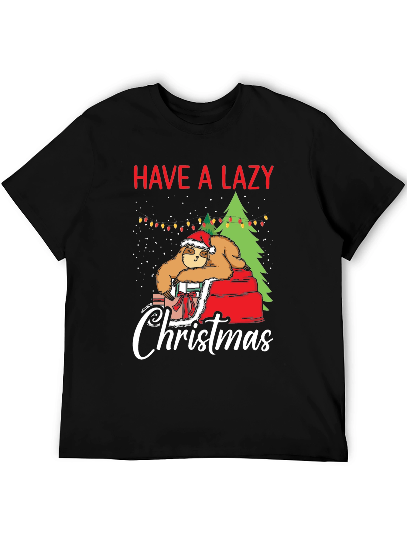 Have a Lazy Christmas Sloth Graphic T-Shirt