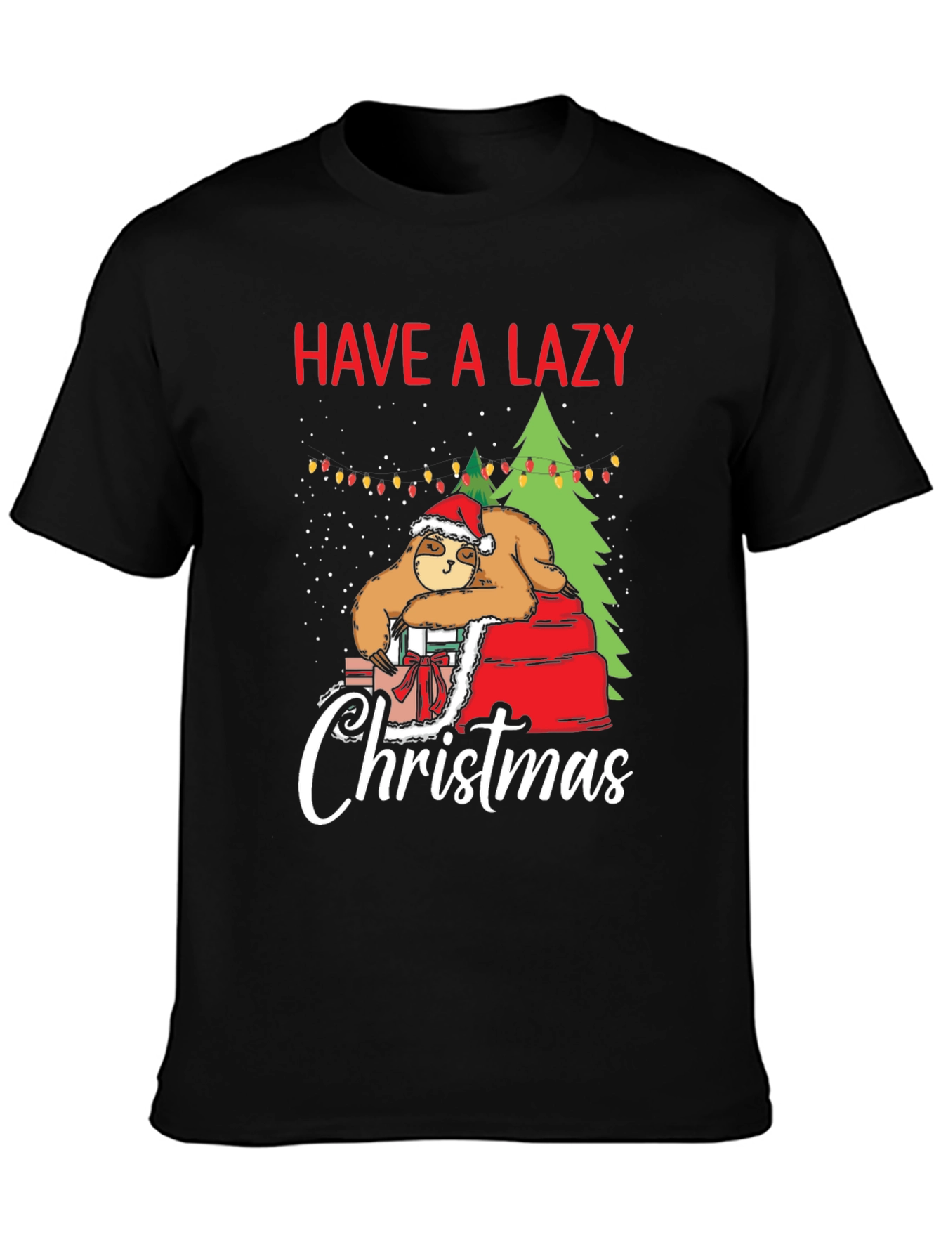 Have a Lazy Christmas Sloth Graphic T-Shirt
