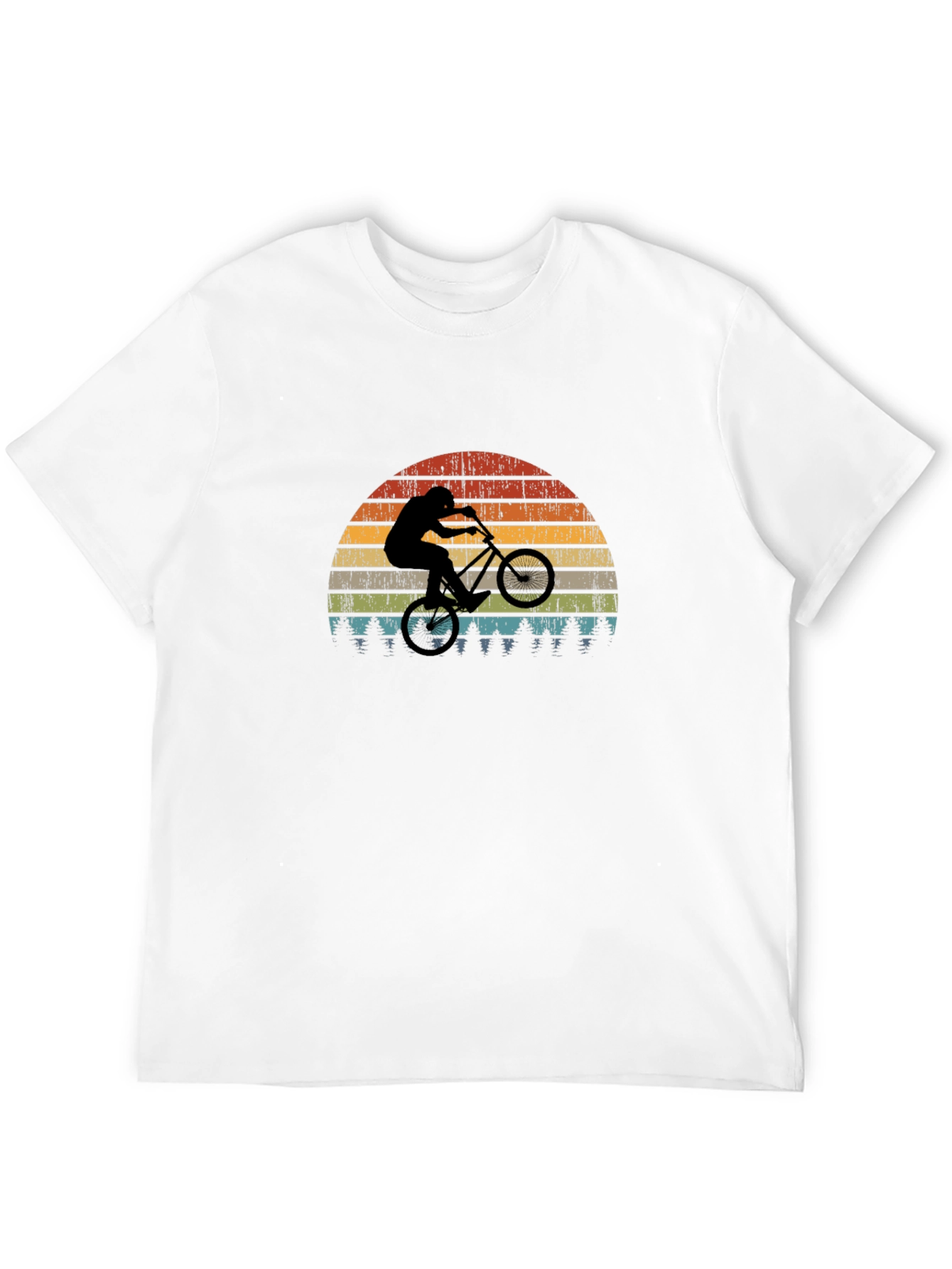 Retro Mountain Biker Graphic T-Shirt