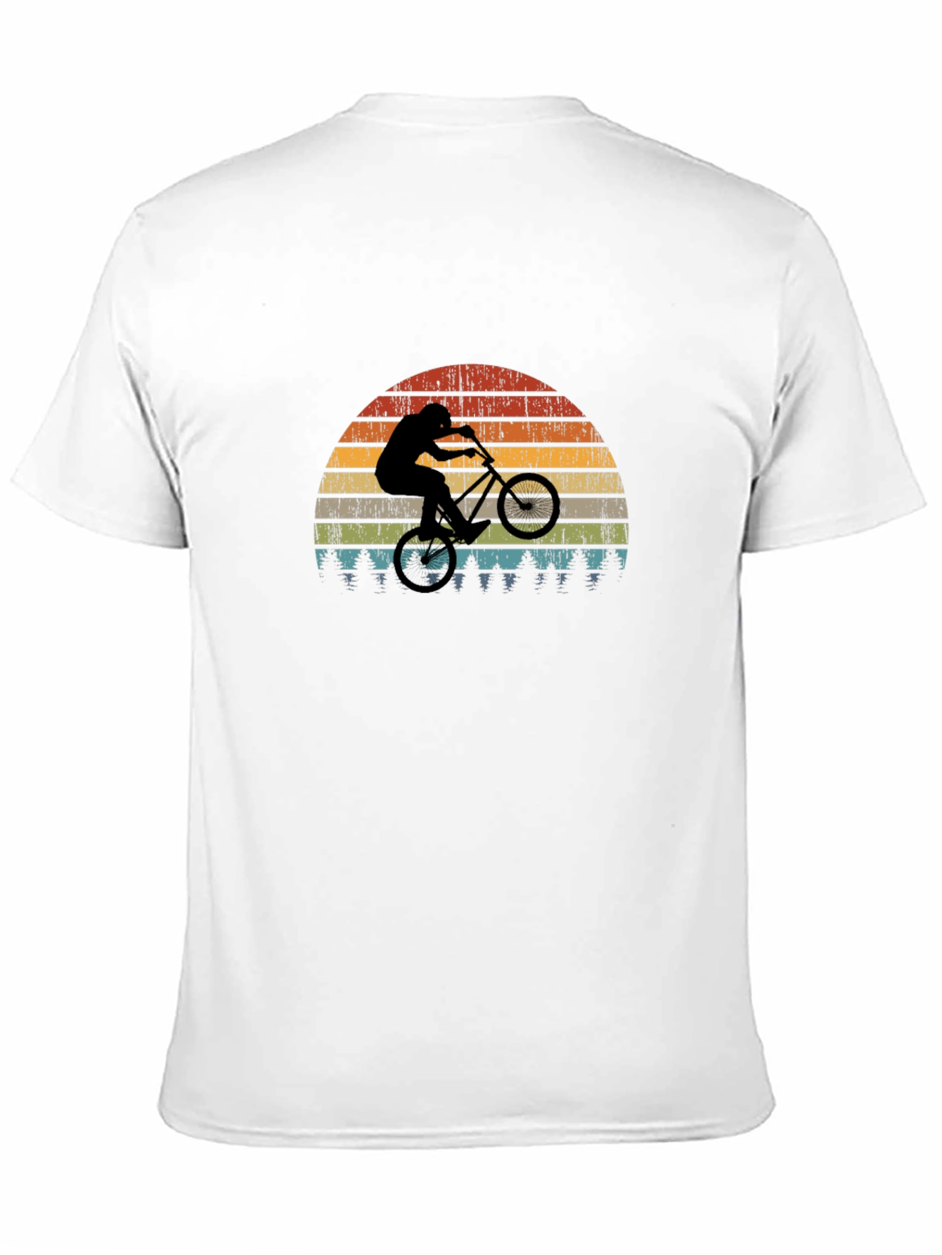 Retro Mountain Biker Graphic T-Shirt
