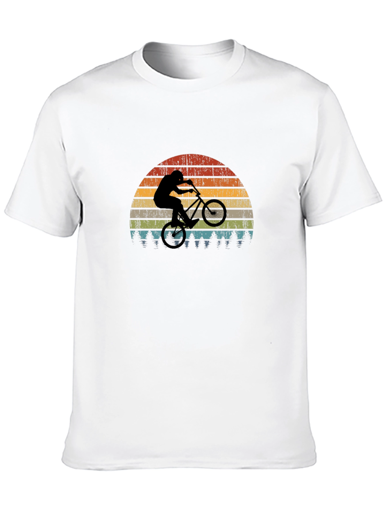 Retro Mountain Biker Graphic T-Shirt