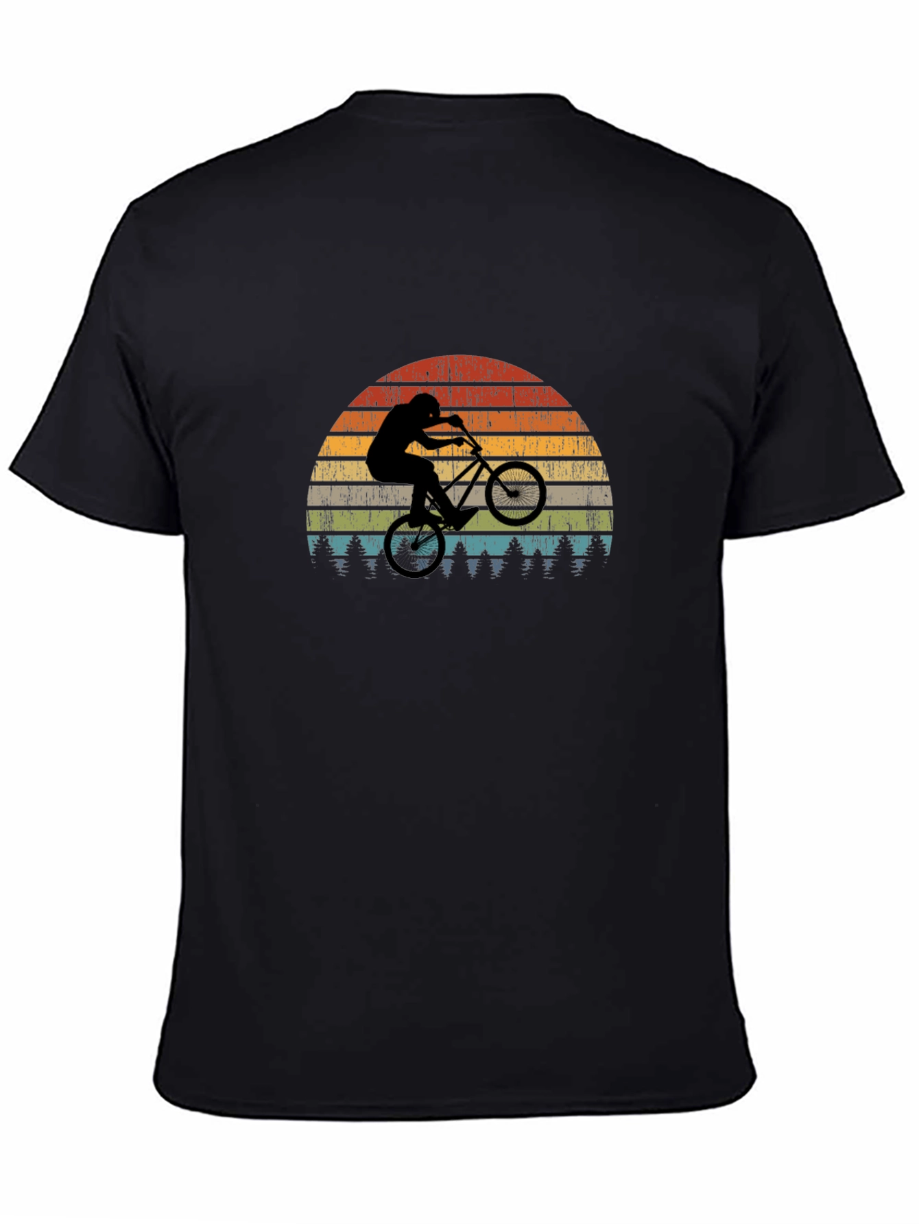 Retro Mountain Biker Graphic T-Shirt