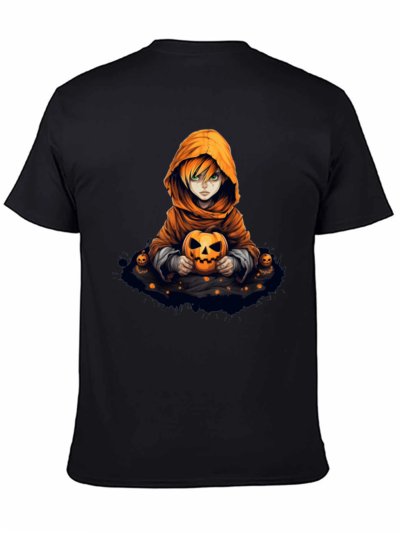 Halloween Anime Character Pumpkin T-Shirt