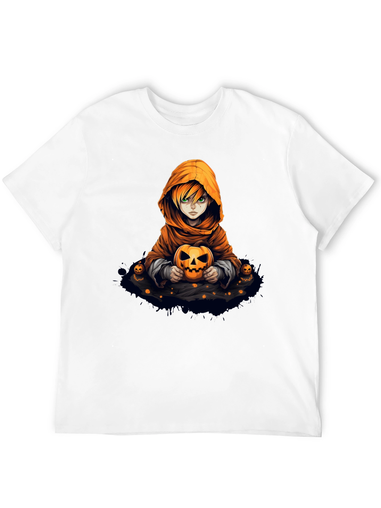 Halloween Anime Character Pumpkin T-Shirt