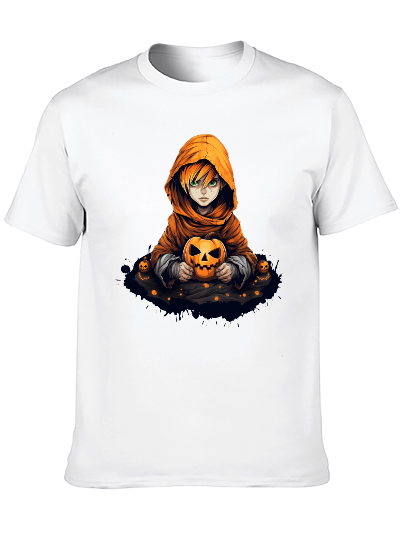Halloween Anime Character Pumpkin T-Shirt