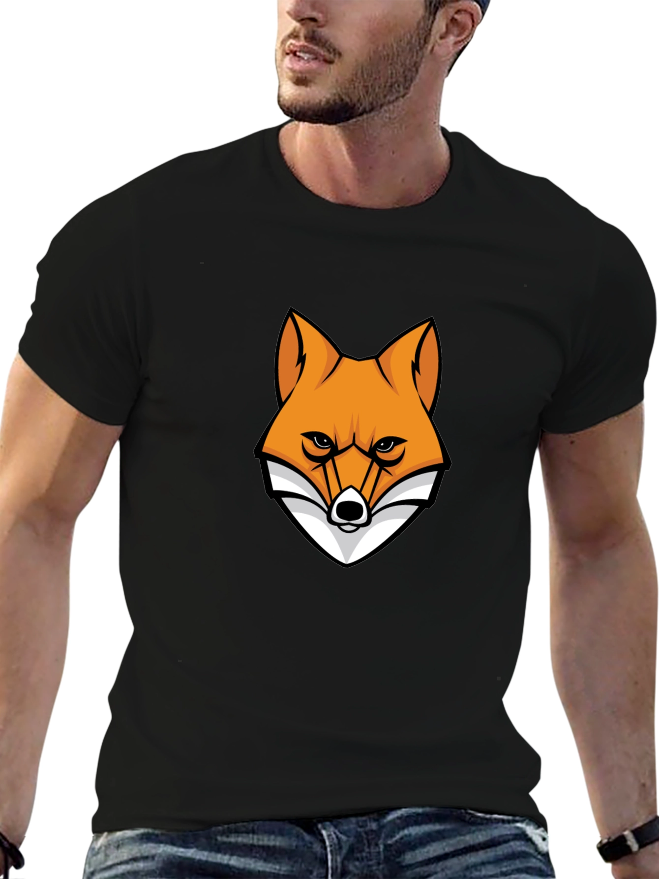 Fox Graphic T-Shirt - Mens Black Tee