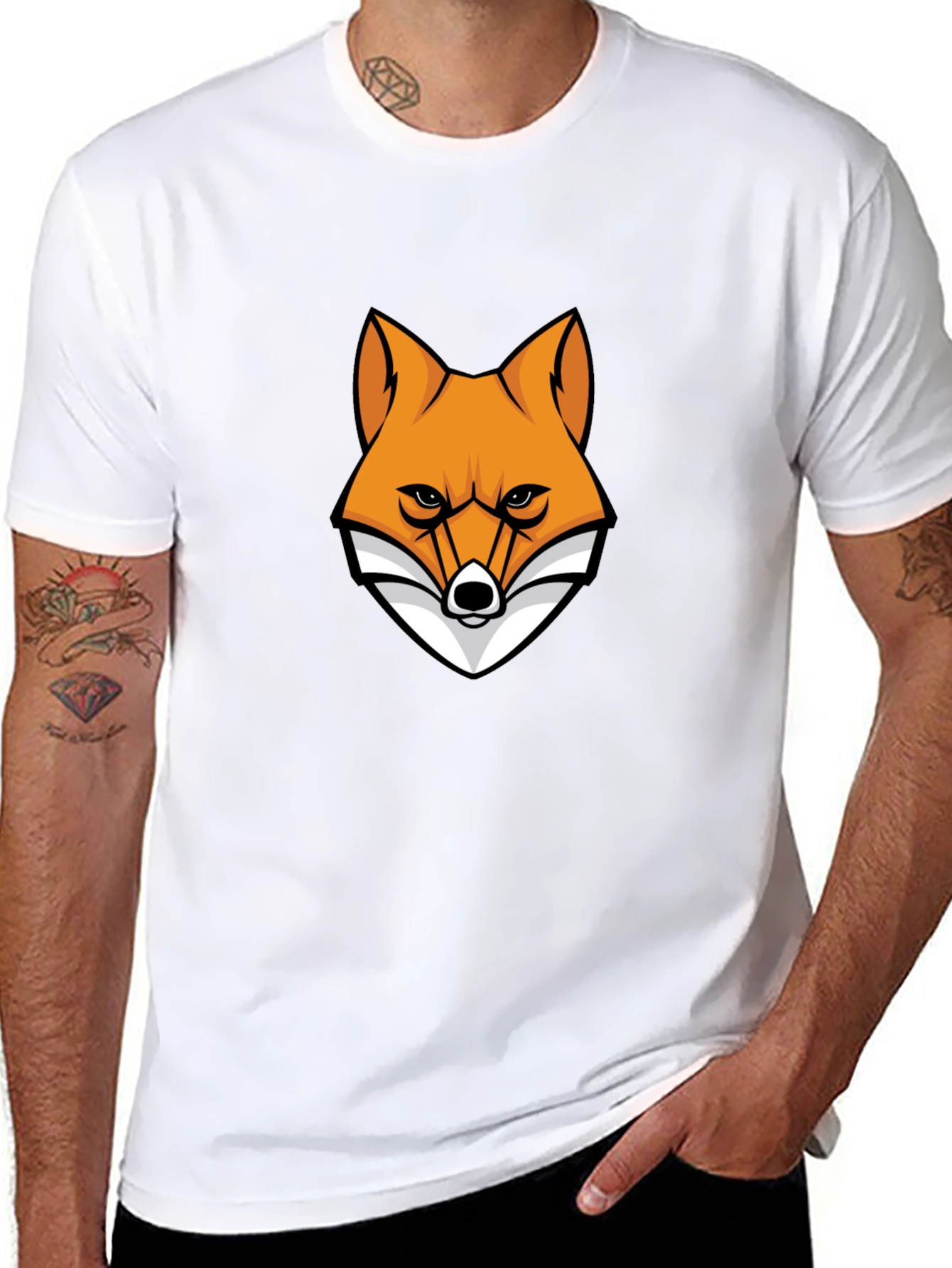 Fox Graphic T-Shirt - Mens Black Tee