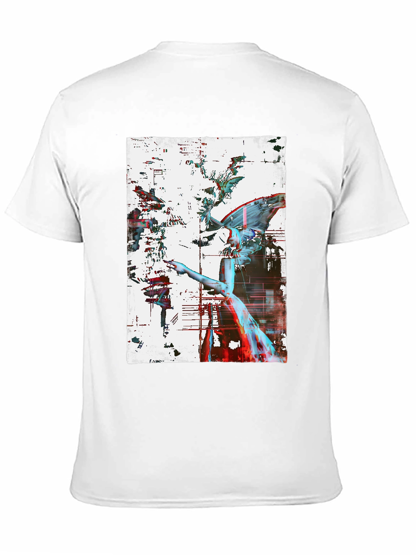Angel Graphic Print Black Tee