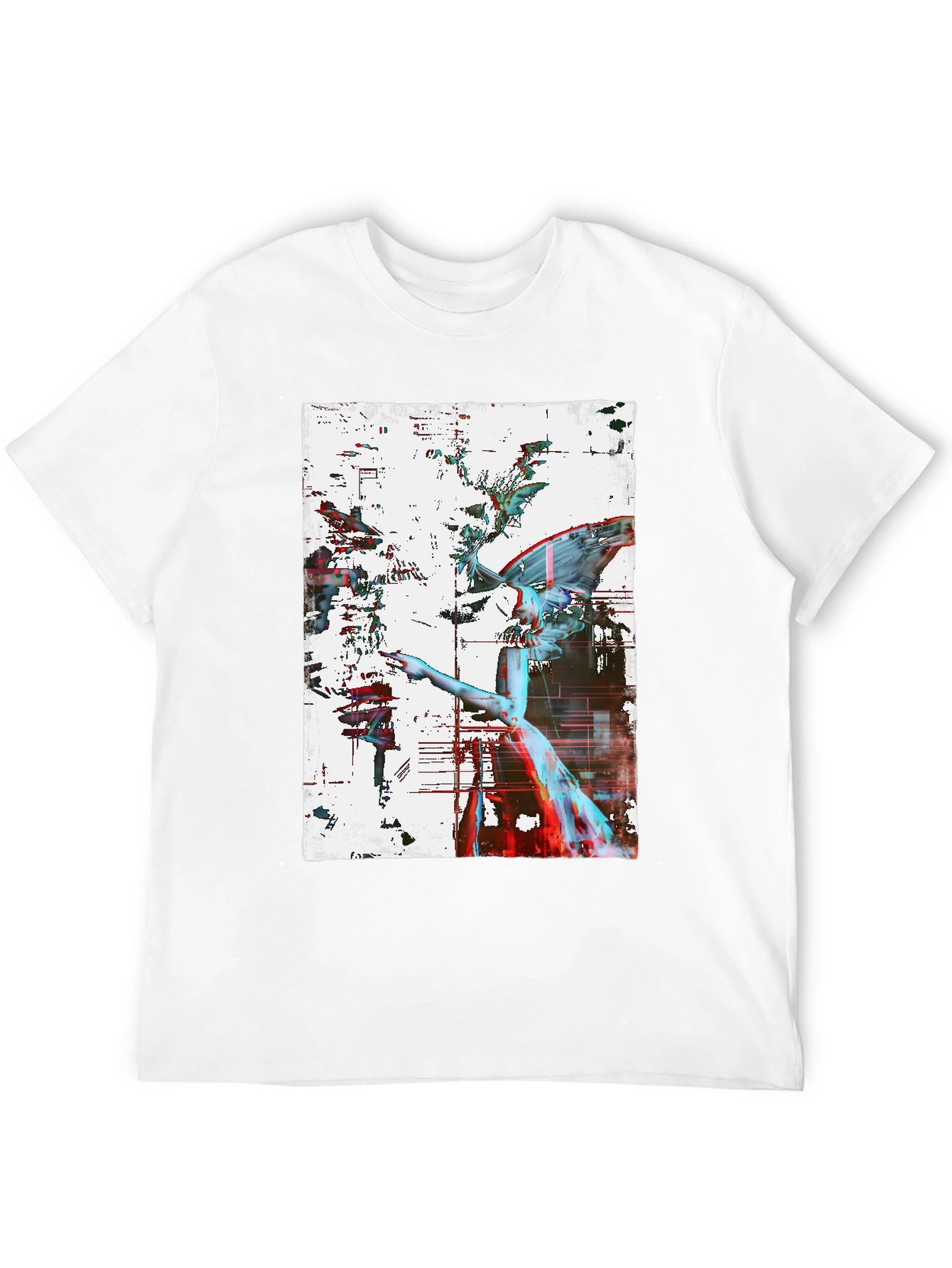 Angel Graphic Print Black Tee