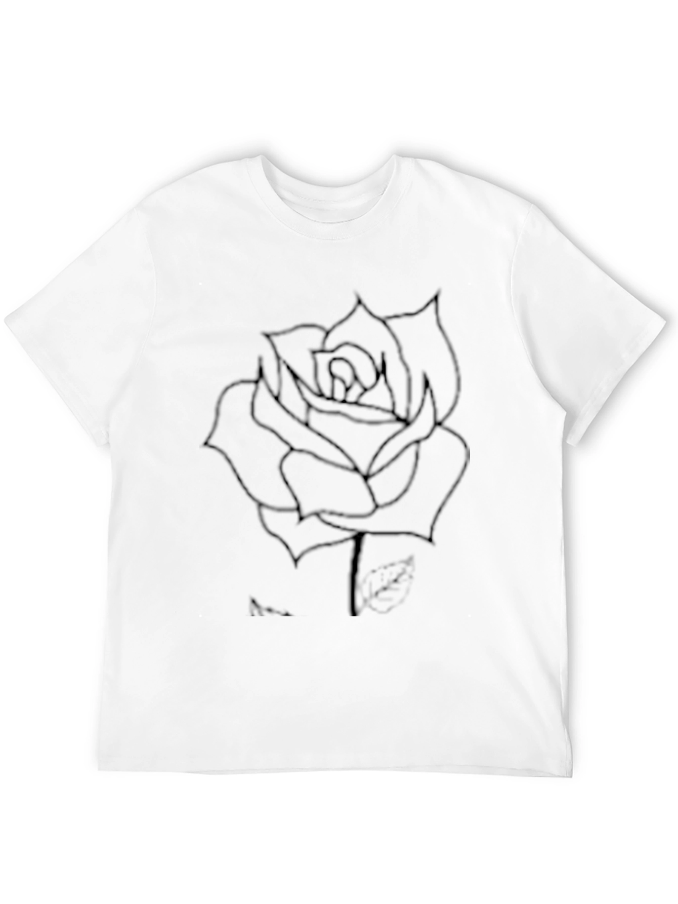 Black Rose Graphic Tee - Casual Style