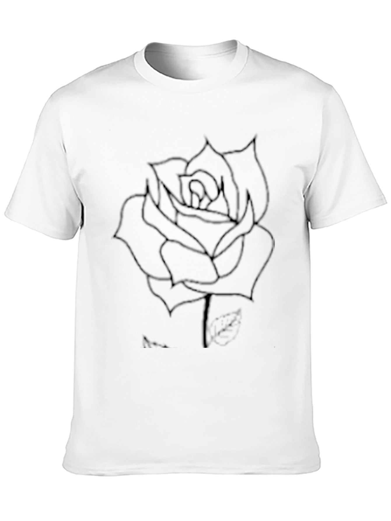 Black Rose Graphic Tee - Casual Style