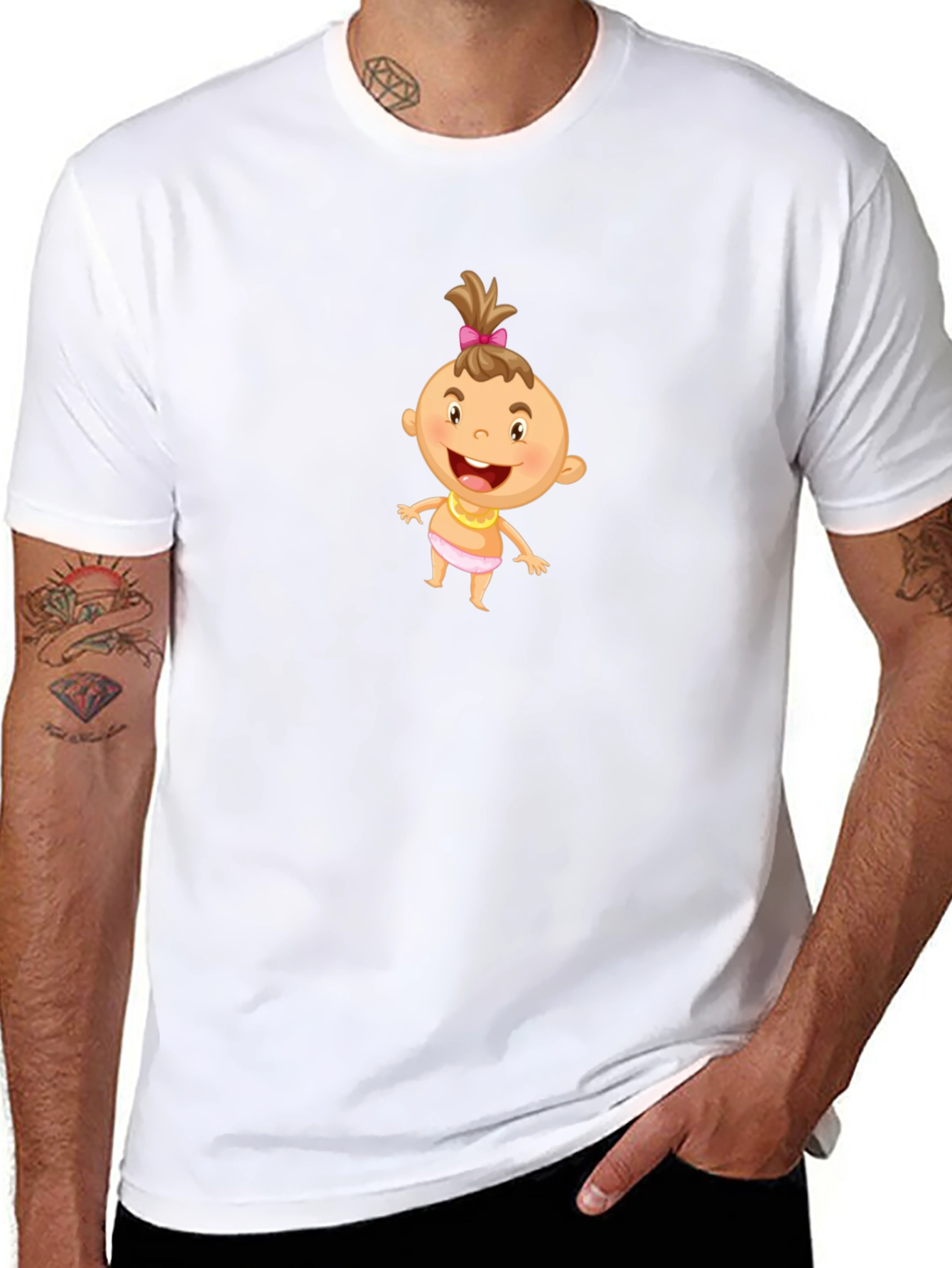 Funny Baby Graphic Tee - Cute Cartoon Infant T-Shirt