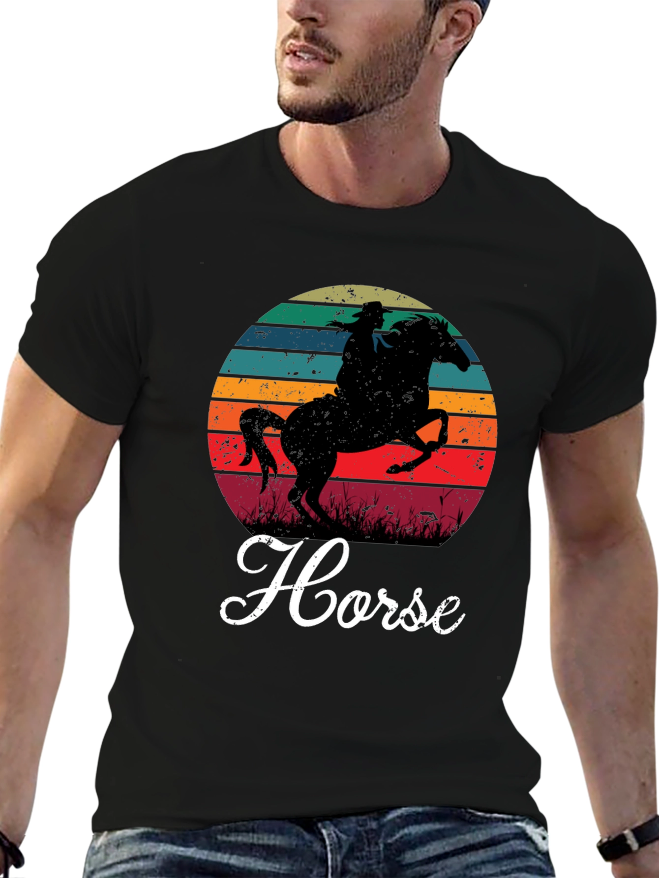 Retro Horse Silhouette T-Shirt