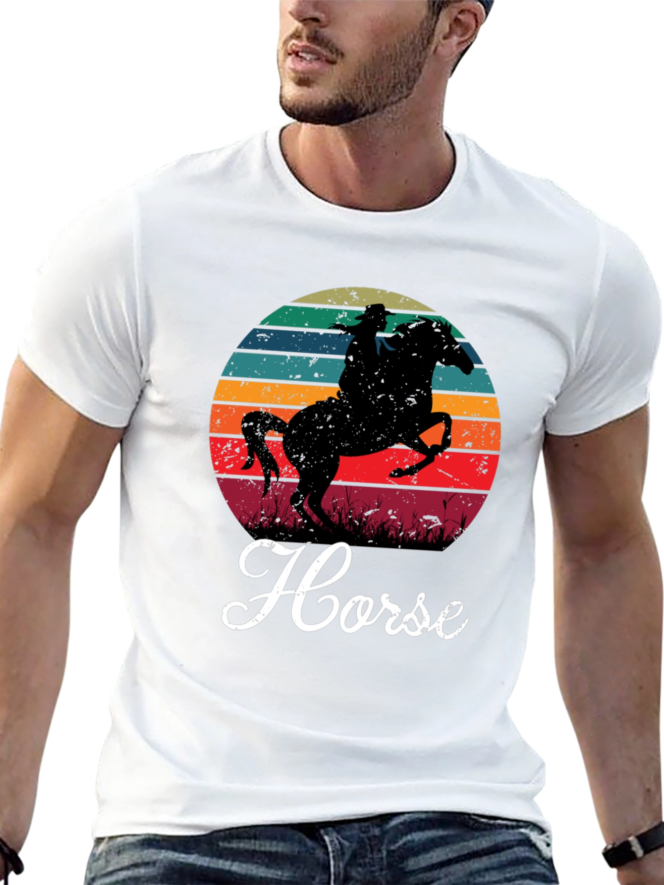 Retro Horse Silhouette T-Shirt