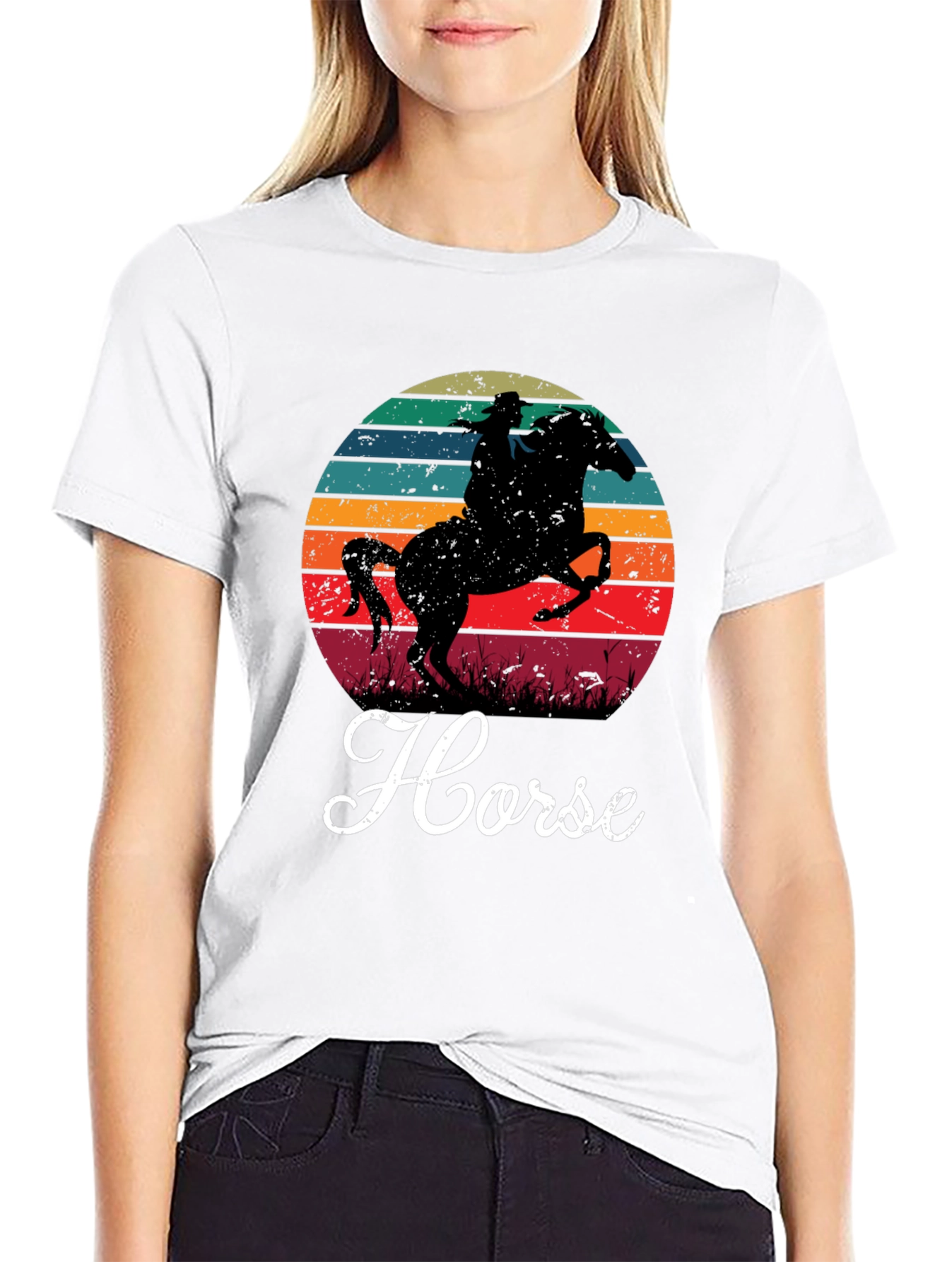 Retro Horse Silhouette T-Shirt