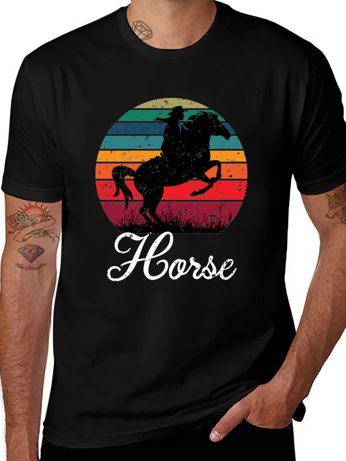 Retro Horse Silhouette T-Shirt