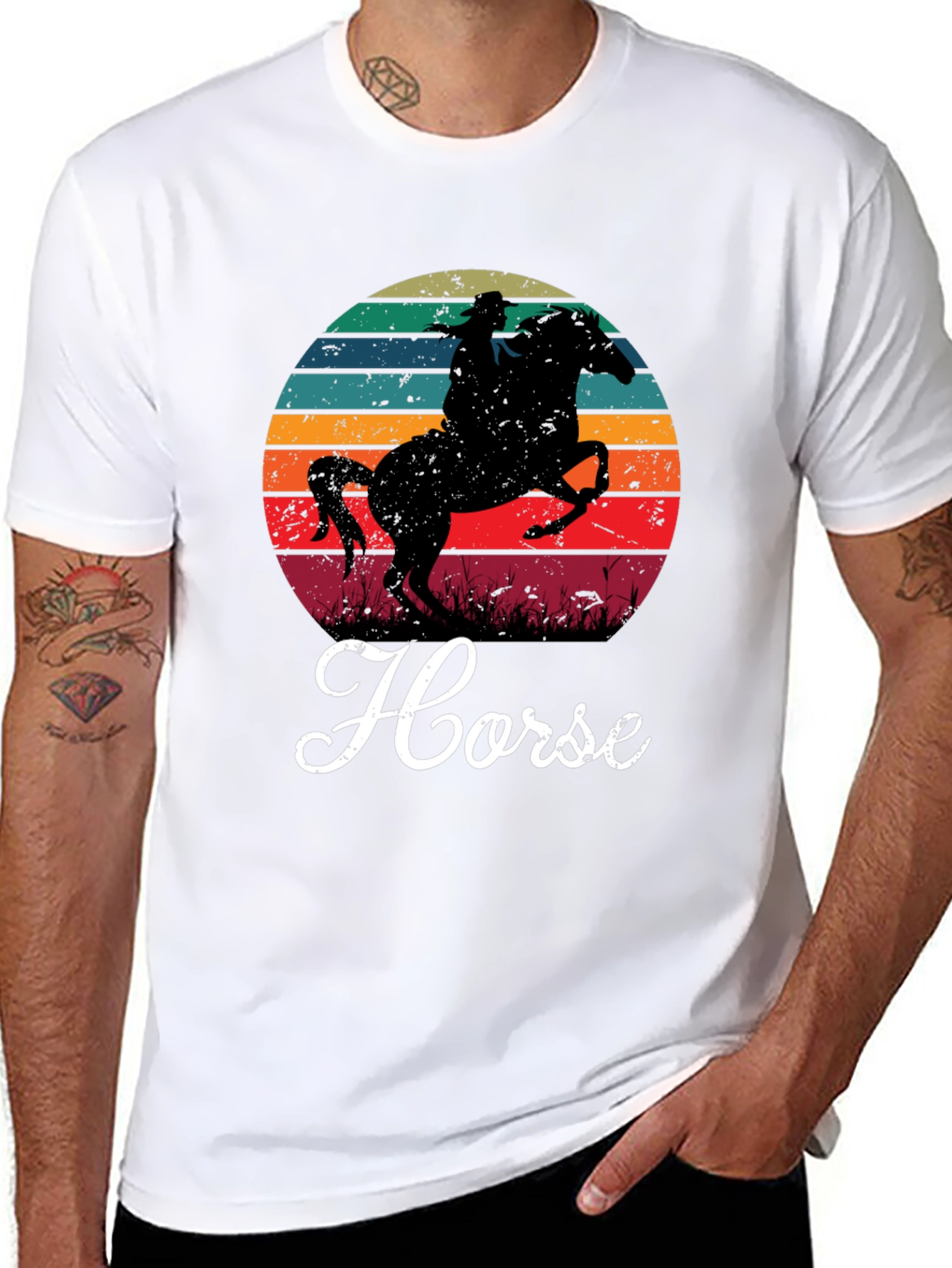 Retro Horse Silhouette T-Shirt