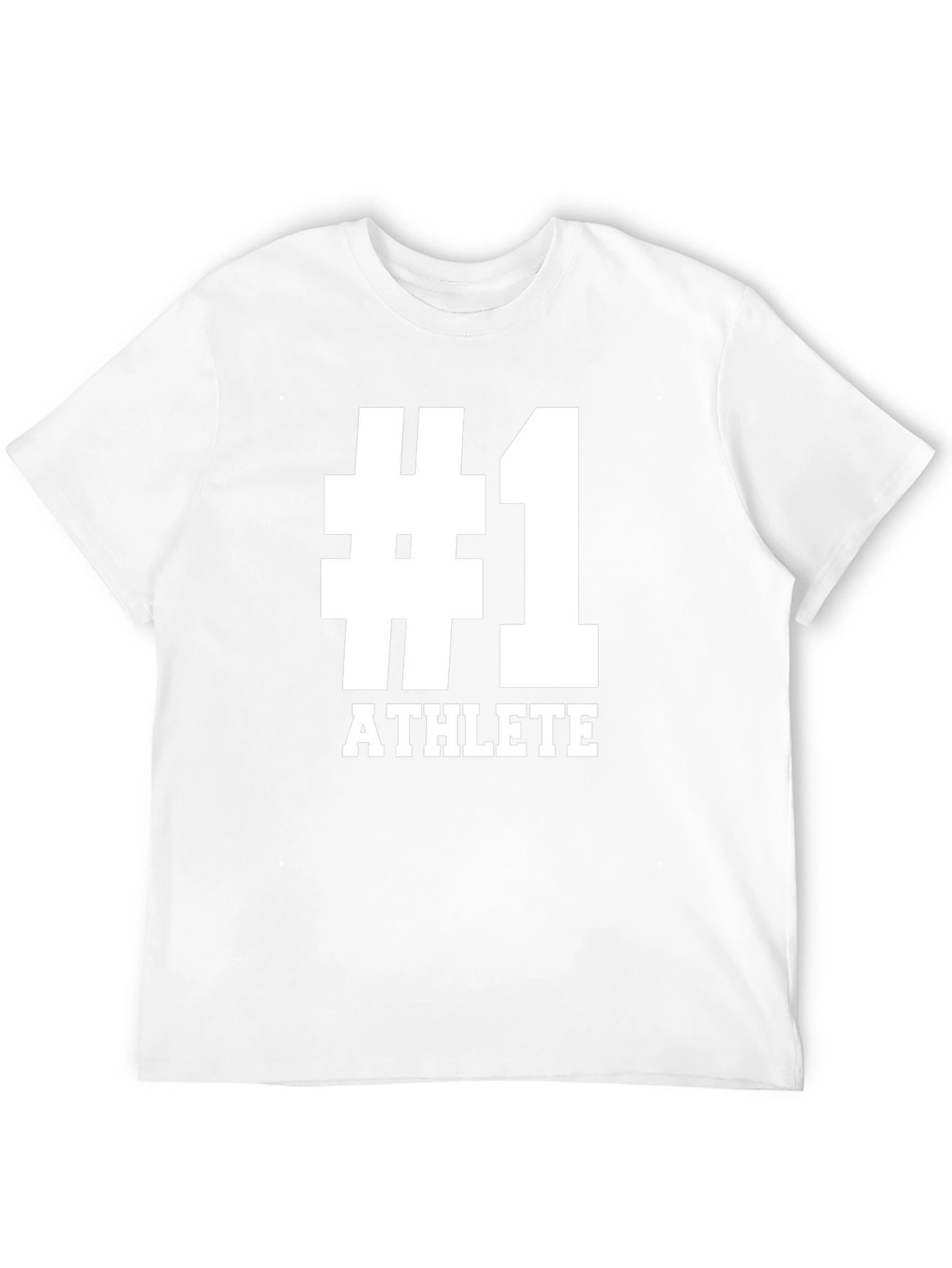 #1 Athlete Graphic T-Shirt - Black Casual Style