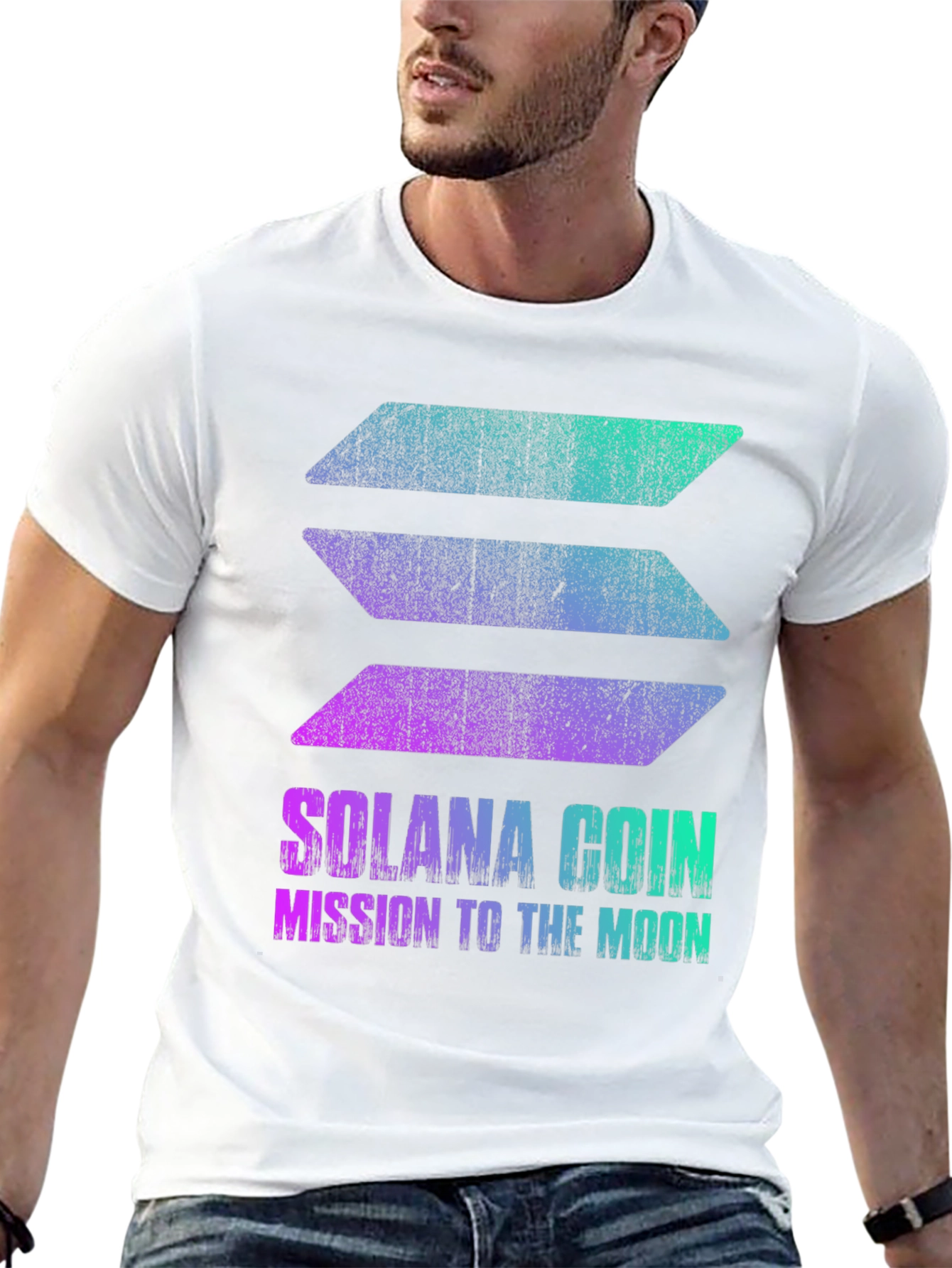 Solana Coin Mission to the Moon T-Shirt