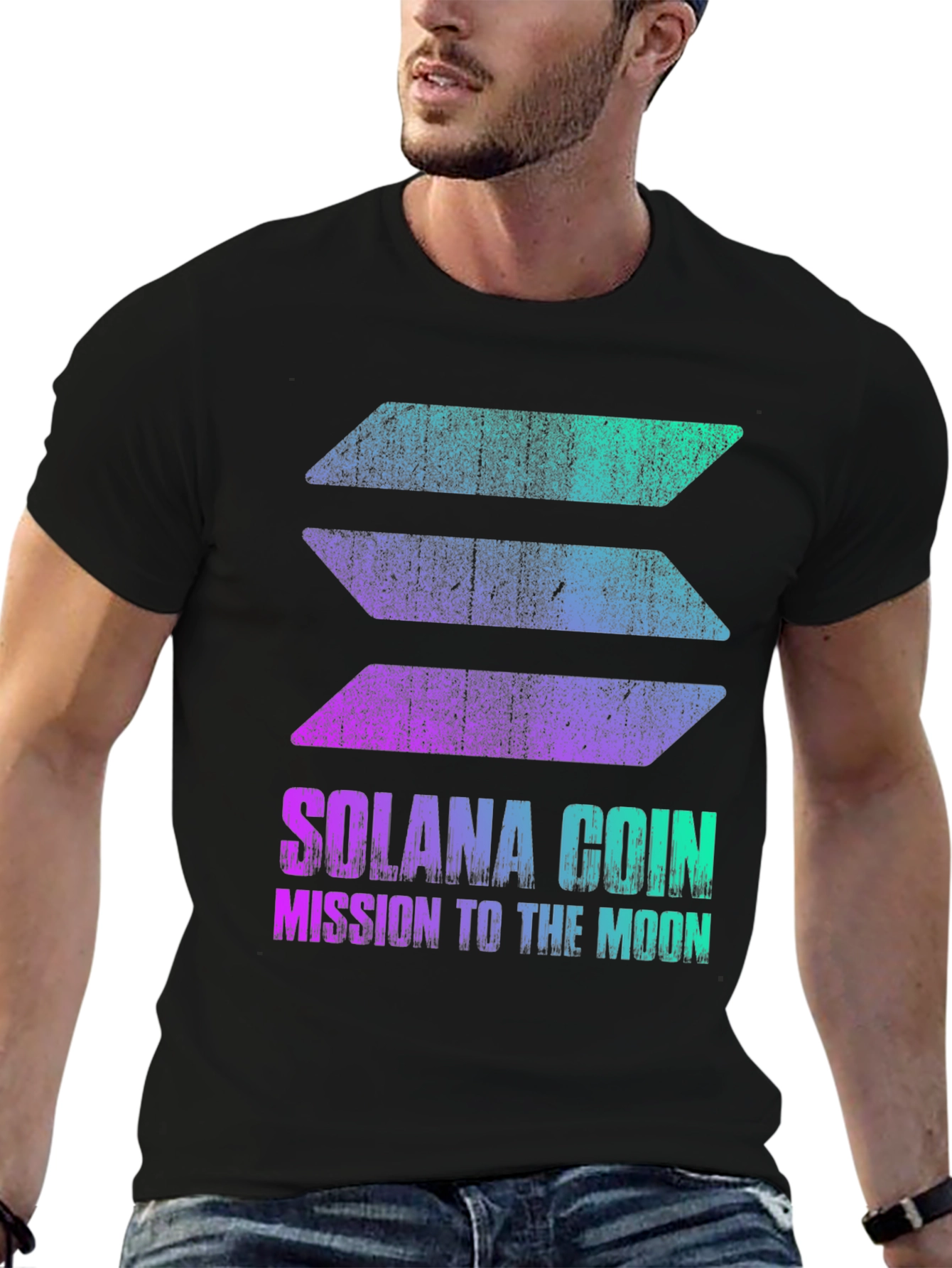 Solana Coin Mission to the Moon T-Shirt