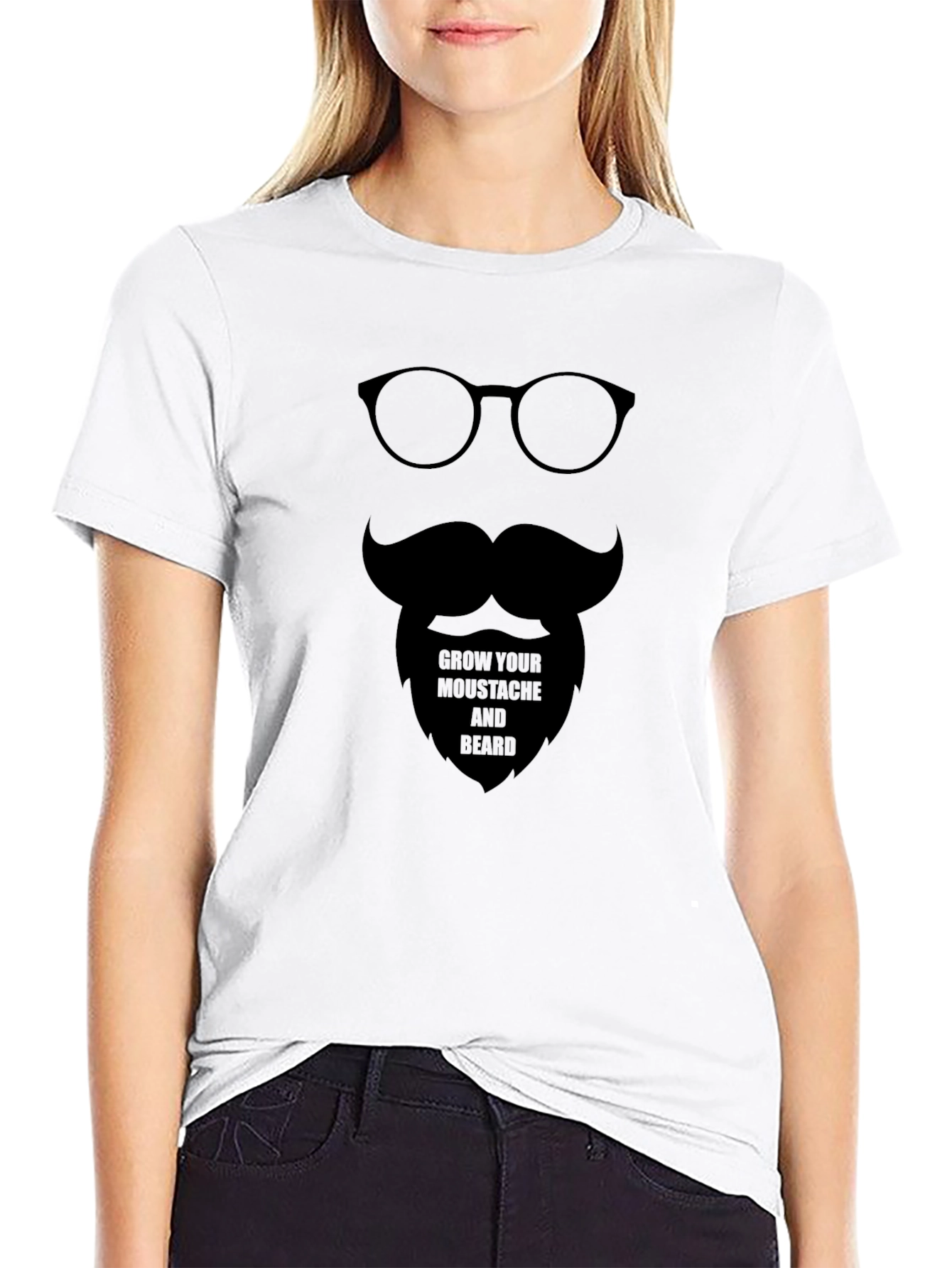 Bearded Man Graphic Tee - Novelty T-Shirt