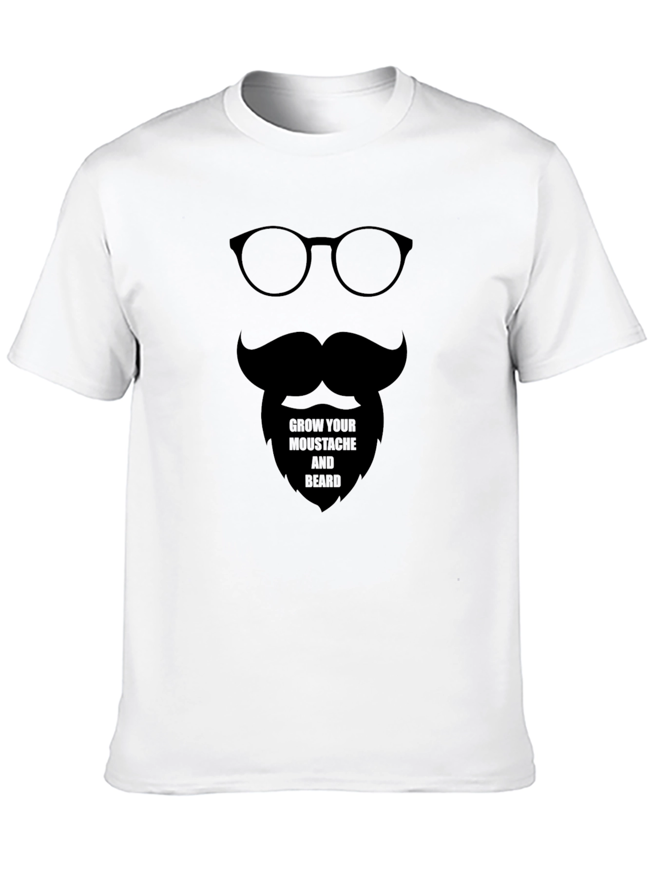 Bearded Man Graphic Tee - Novelty T-Shirt