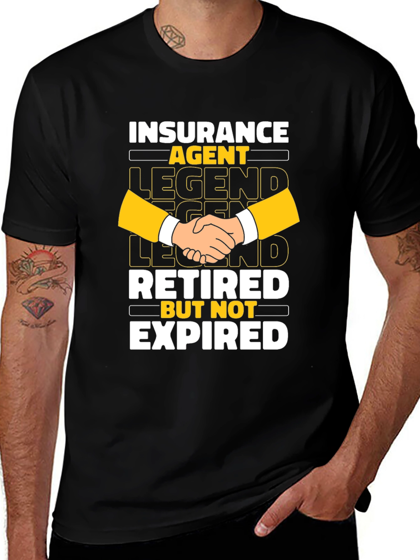 Retired Insurance Agent T-Shirt - Legend But Not Expired