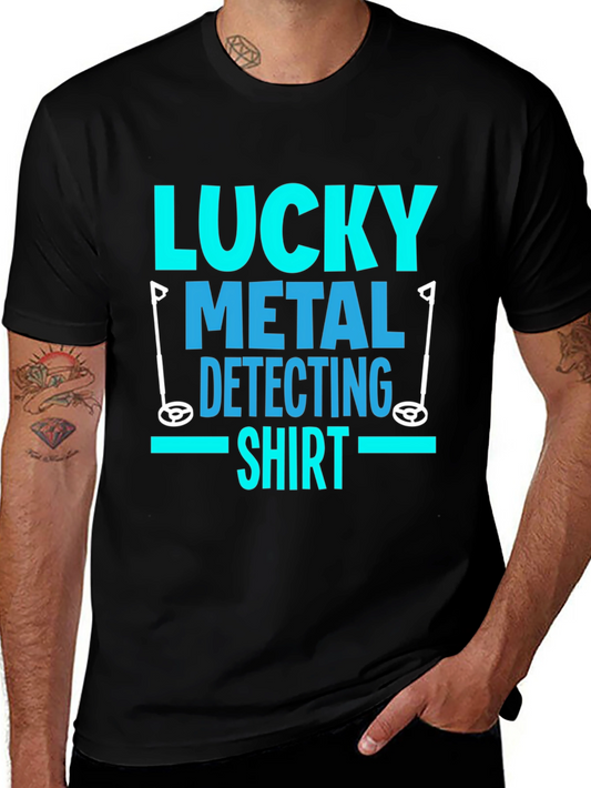 Lucky Metal Detecting Shirt - Black Tee
