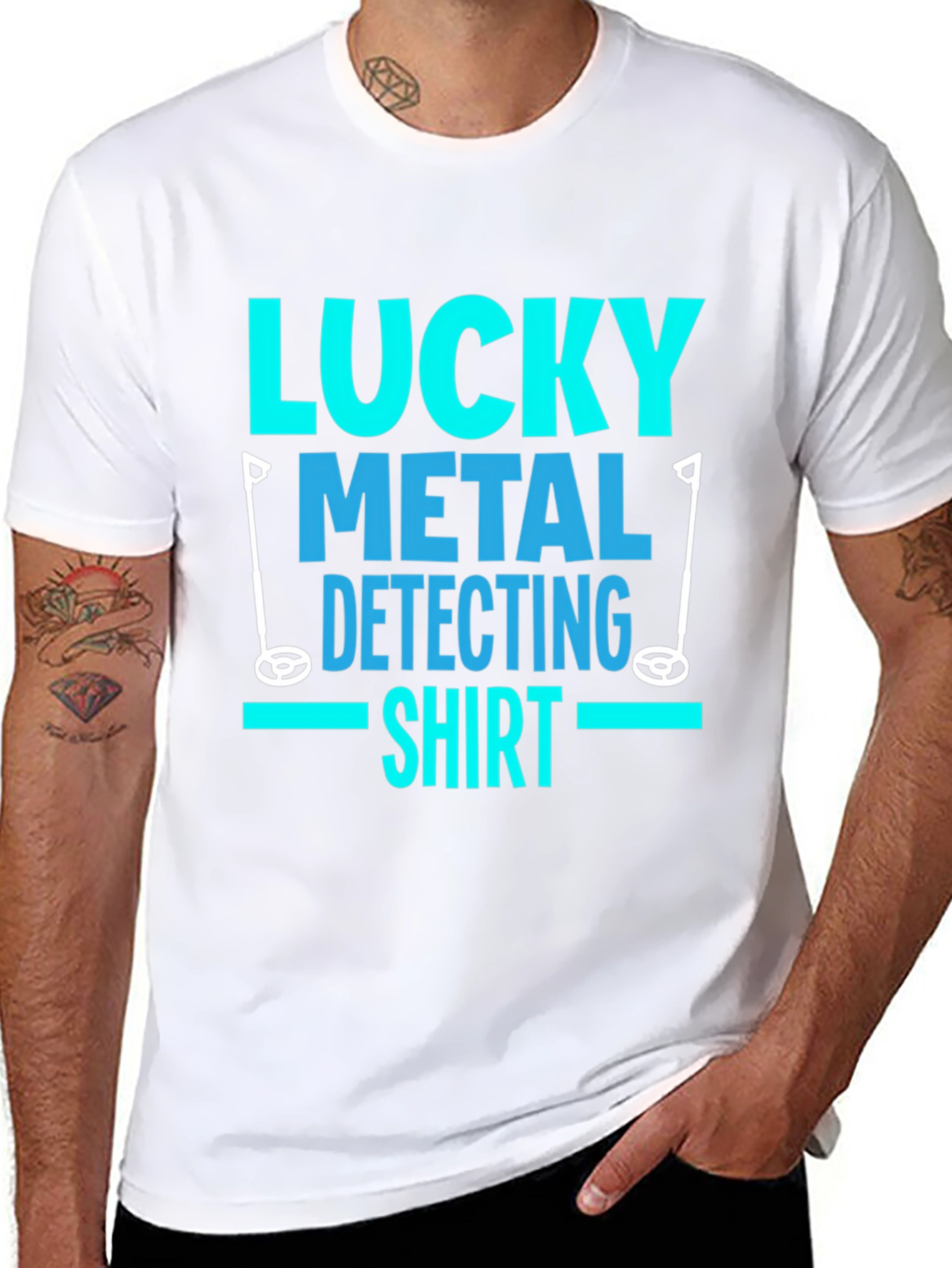 Lucky Metal Detecting Shirt - Black Tee