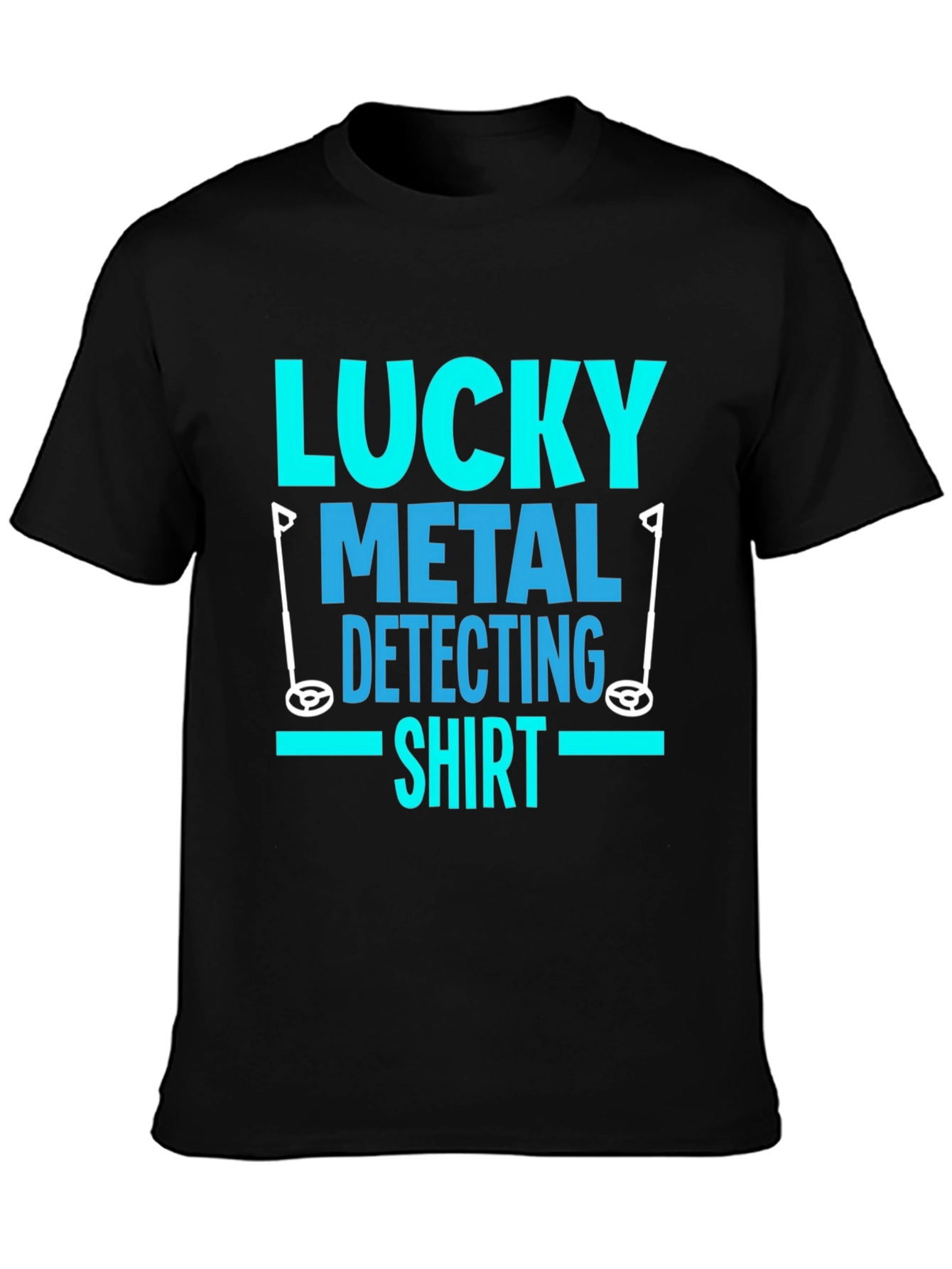Lucky Metal Detecting Shirt - Black Tee
