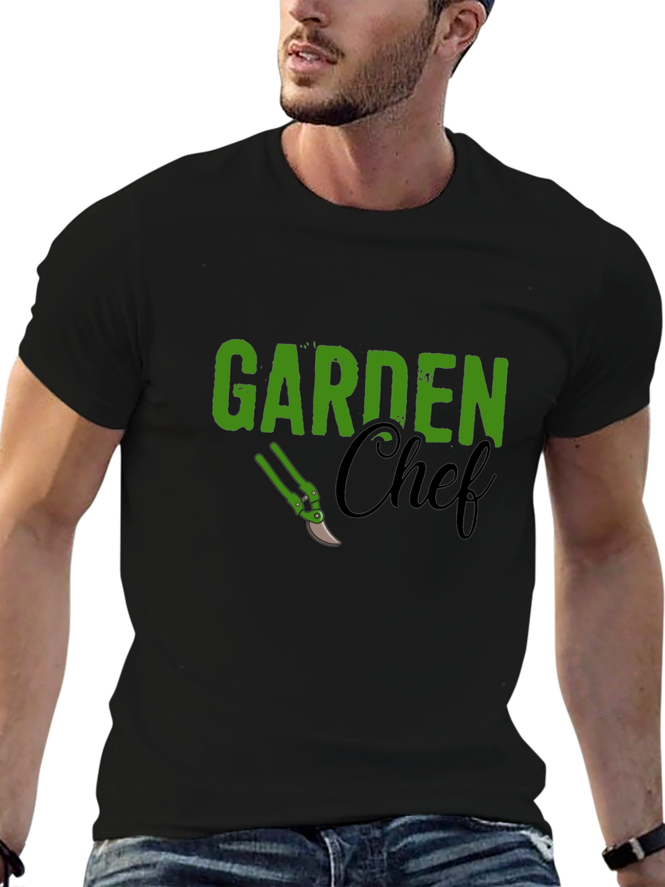 Garden Chef T-Shirt - Black Cotton Tee