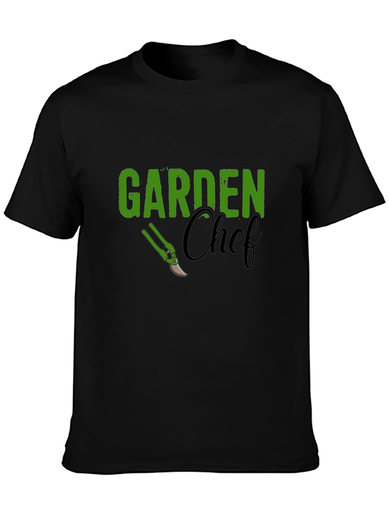 Garden Chef T-Shirt - Black Cotton Tee