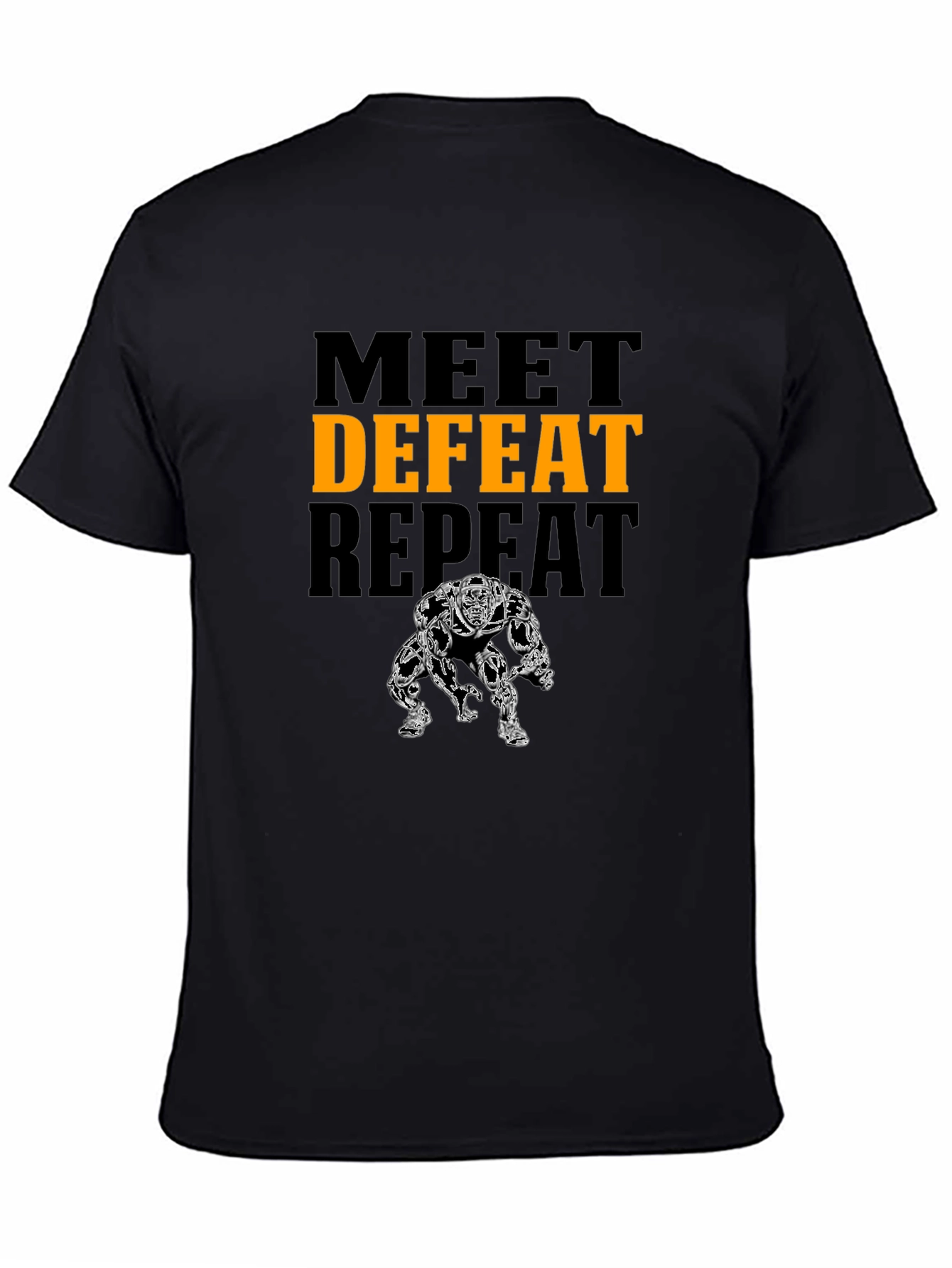 Meet Defeat Repeat Graphic T-Shirt
