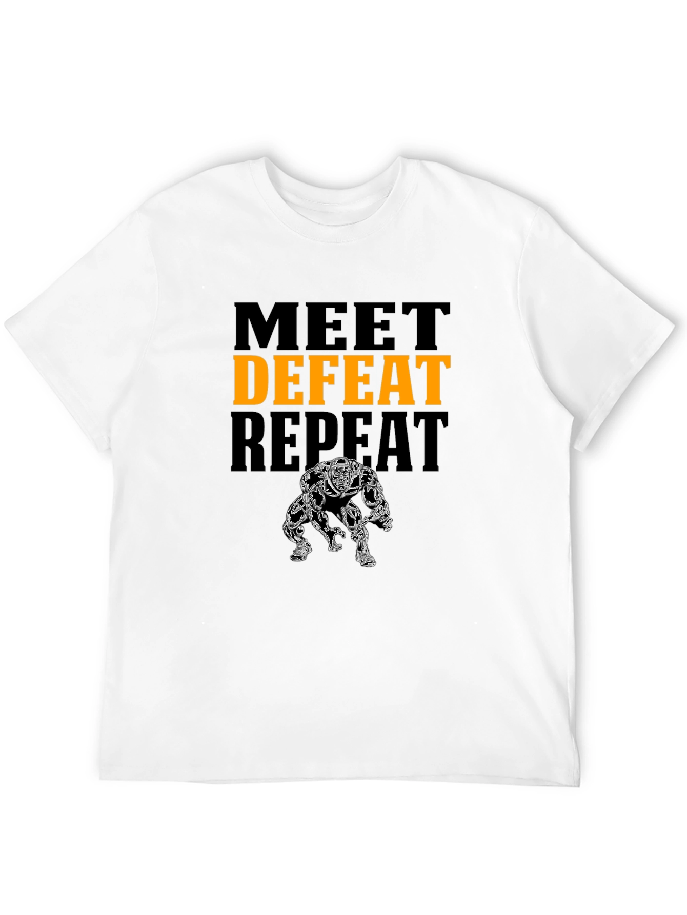 Meet Defeat Repeat Graphic T-Shirt