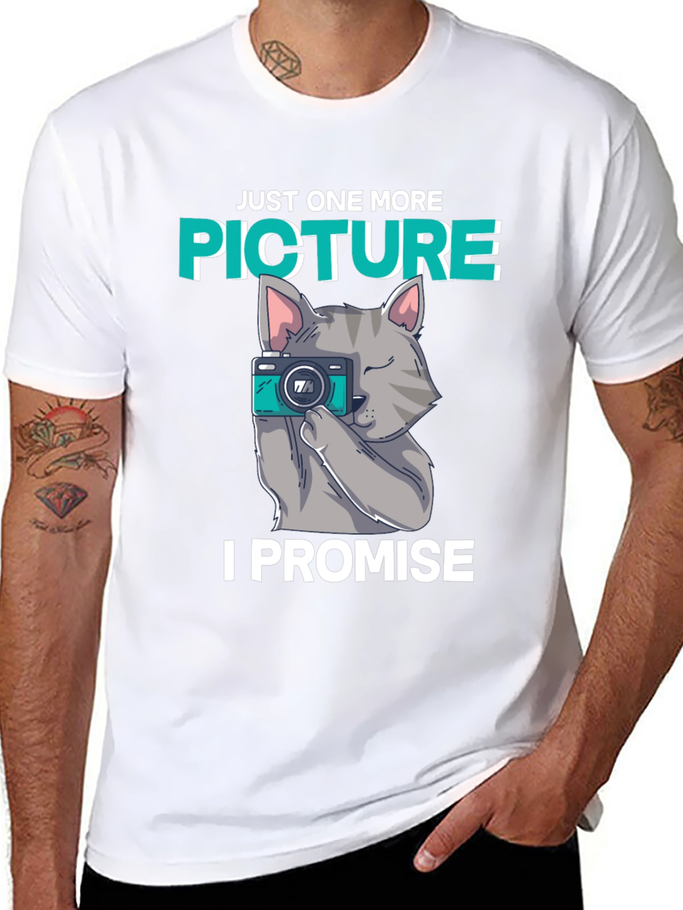 Just One More Picture Cat T-Shirt