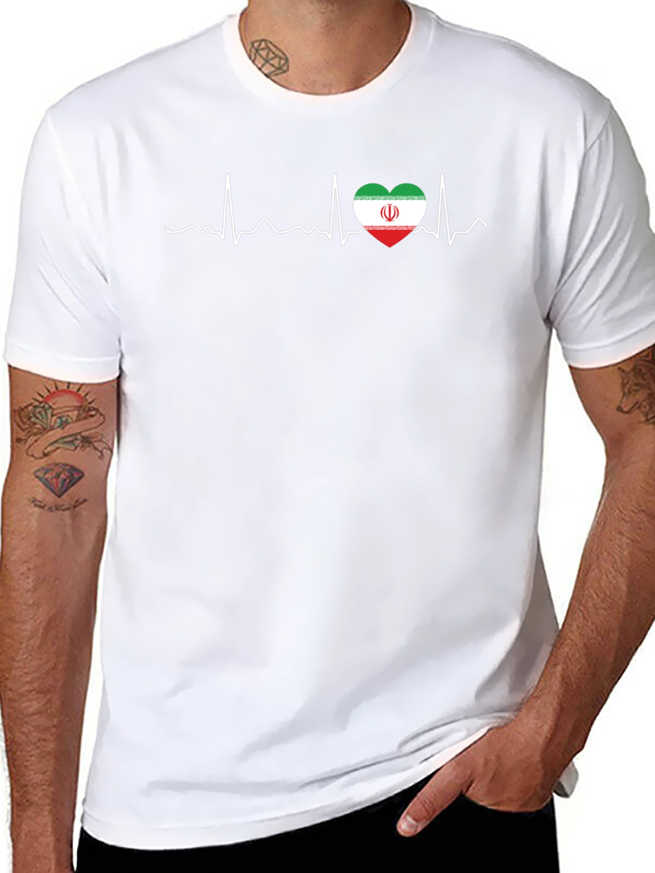 Iran Heartbeat T-Shirt - Show Your Love